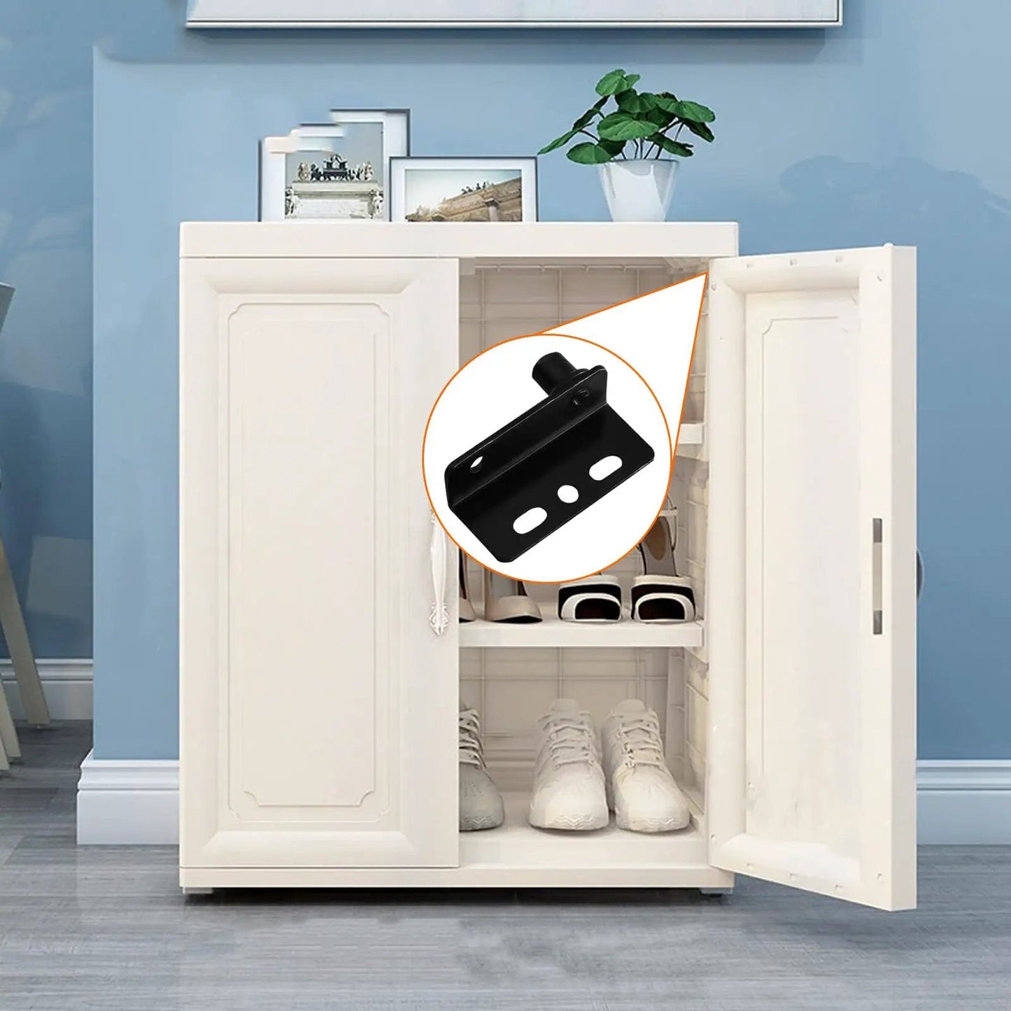 Heavy Duty Concealed Door Pivot Hinges With Bushing For Wood Doors And Cabinets Built To Last, Iron Construction, Rust Resistant