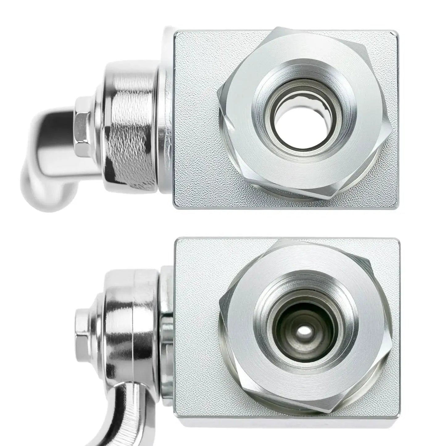 Close-up of Heavy Duty Hydraulic Ball Valve Three Eighths Inch NPT 7250 PSI Shut Off Two Way High Pressure Valve DN10 Built From Carbon Steel