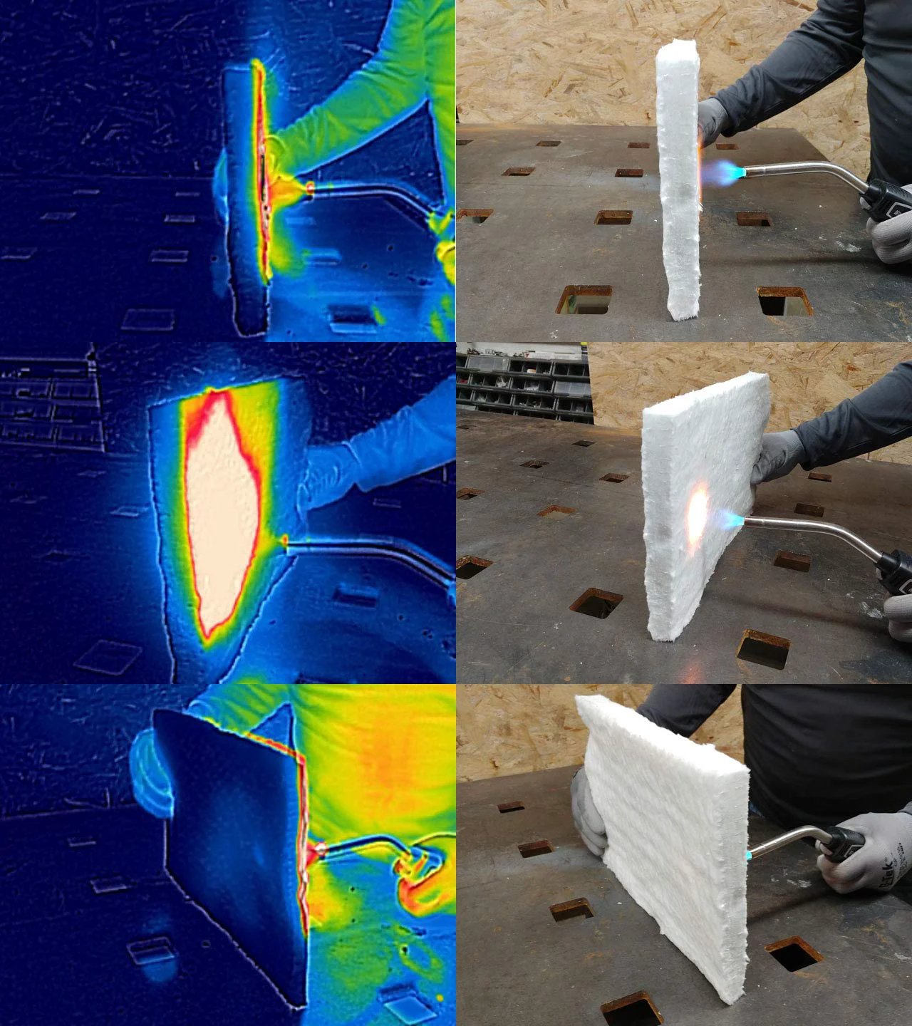Ceramic Fiber Insulation Blanket 1 Inch Thick 16 Inch By 48 Inch Heavy Duty 2400F Fireproof High Temperature Insulation test