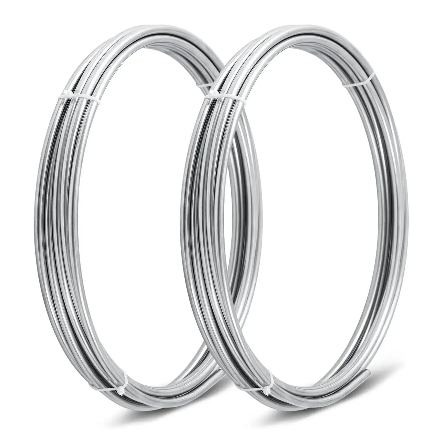 Stainless Steel Tubing Coil One Quarter Inch Outer Diameter Fifty Feet Total Length Two Twenty Five Foot Coils 304 Grade for fuel lines and cooling.