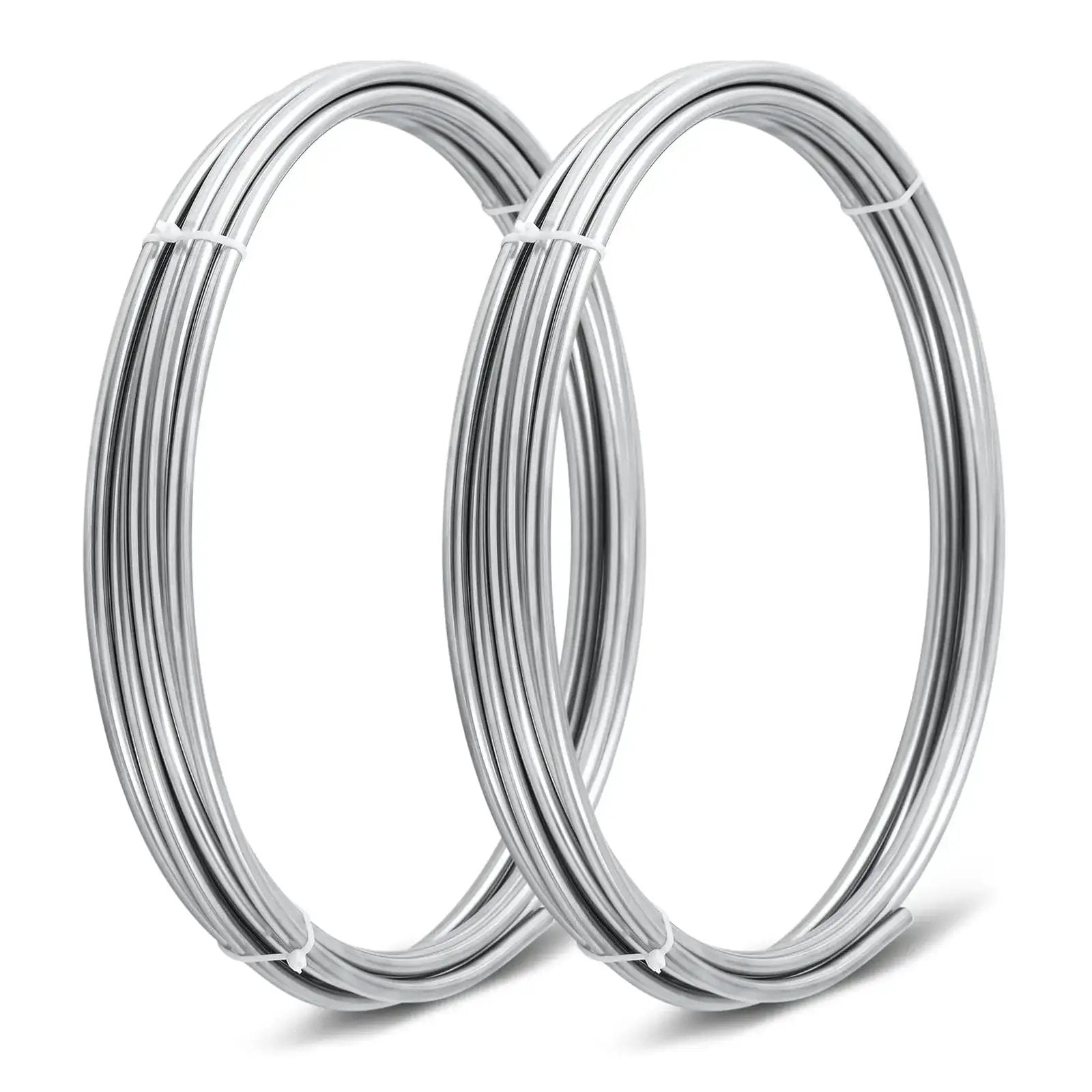 Stainless Steel Tubing Coil One Quarter Inch Outer Diameter Fifty Feet Total Length Two Twenty Five Foot Coils 304 Grade for fuel lines and cooling.
