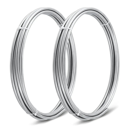 Stainless Steel Tubing Coil One Quarter Inch Outer Diameter Fifty Feet Total Length Two Twenty Five Foot Coils 304 Grade for fuel lines and cooling.
