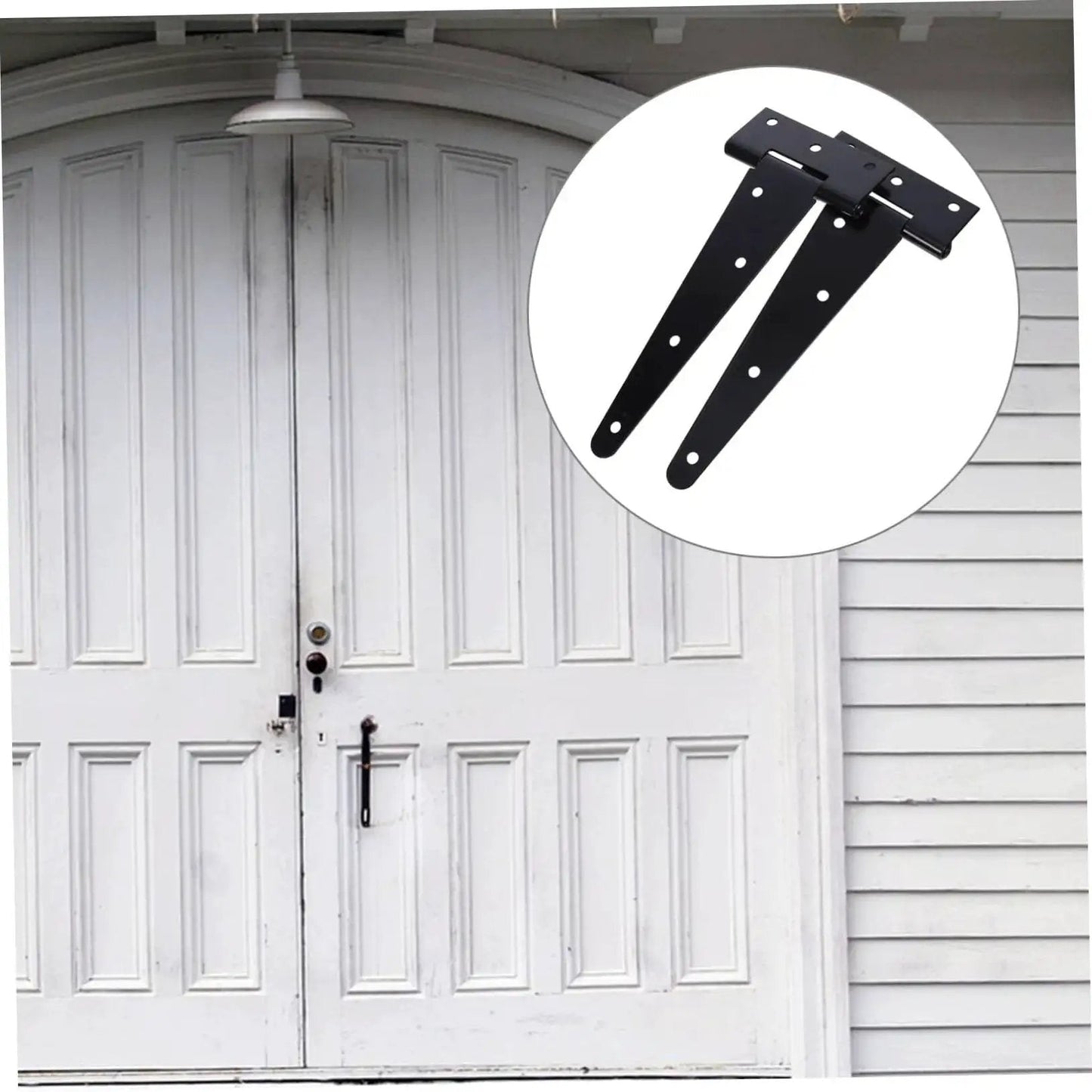 Heavy Duty Gate Hinge With Slotted Design For Wooden And Vinyl Gates Highly Durable Iron Construction Adjustable For Easy Installation