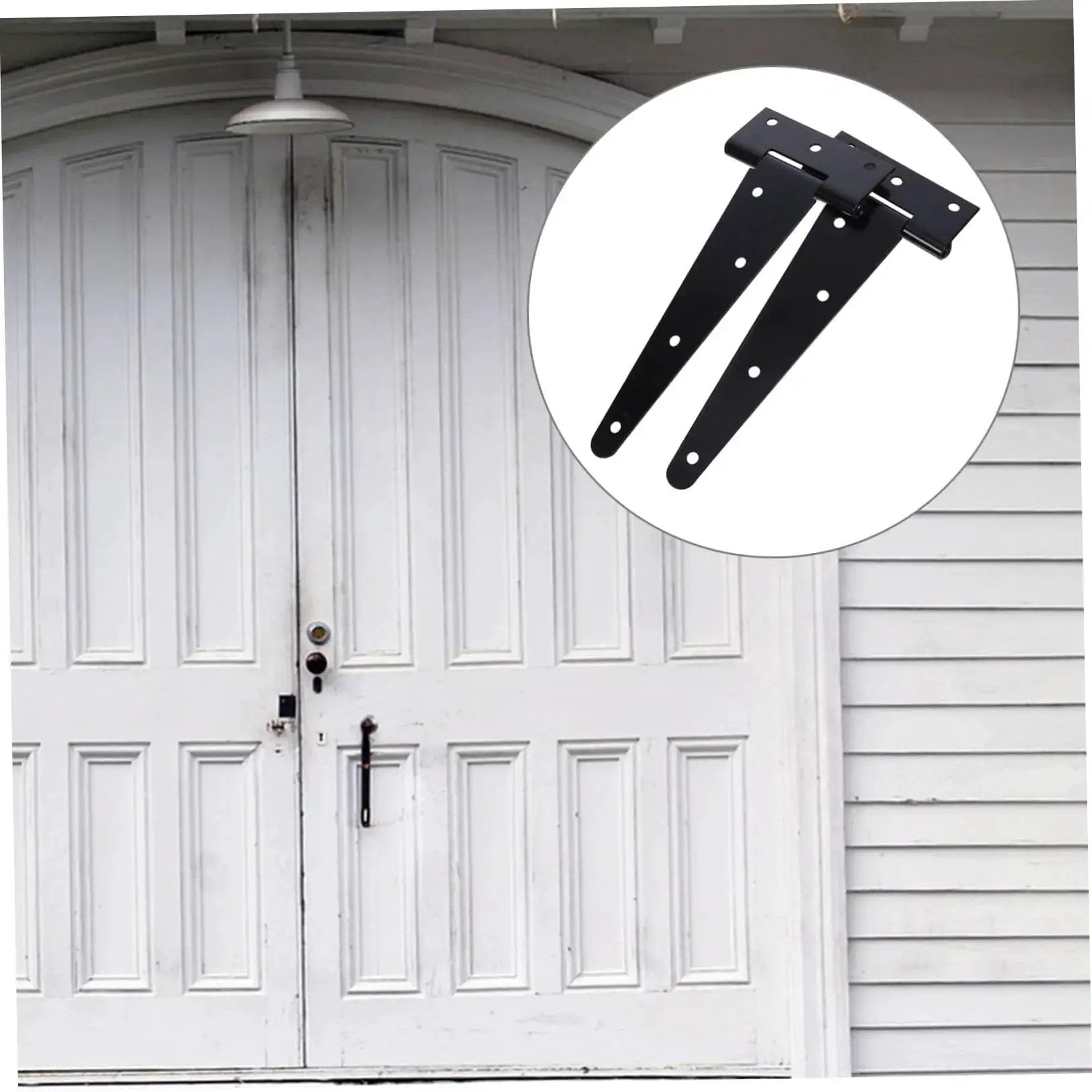Heavy Duty Gate Hinge With Slotted Design For Wooden And Vinyl Gates Highly Durable Iron Construction Adjustable For Easy Installation