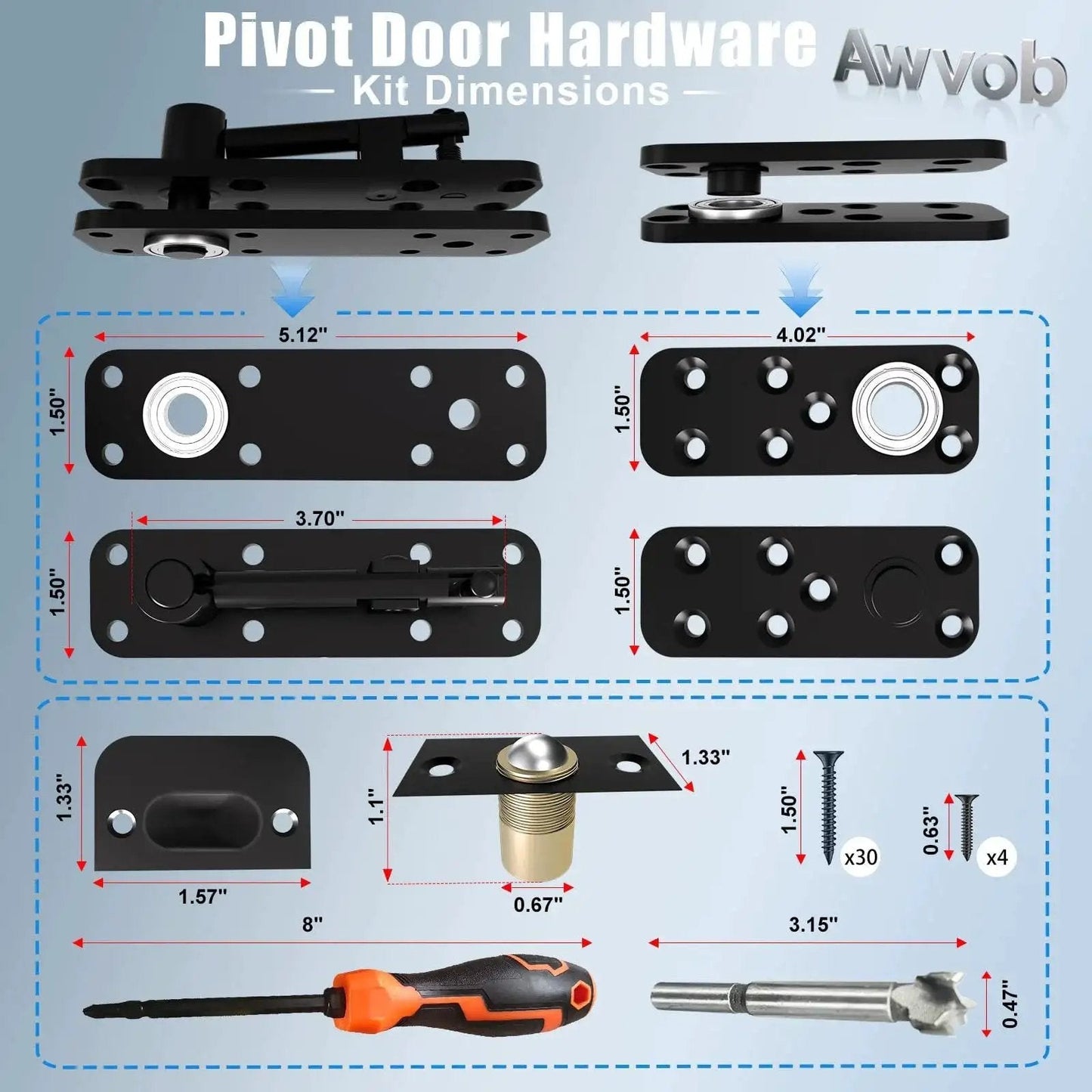Hidden Door Hinge With Dual Bearing Design For Secret Doors Murphy Door Bookcase Installations Rotating Silent Hinge Kit
