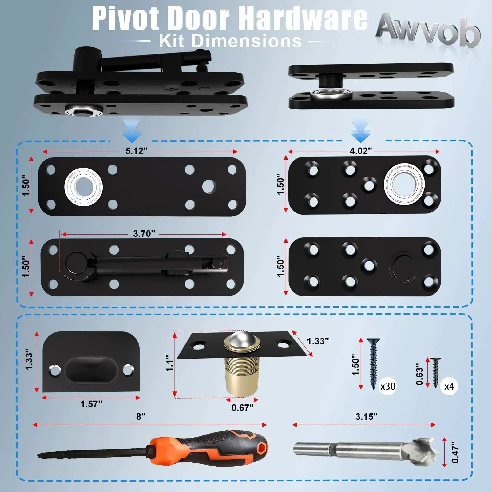 Hidden Door Hinge With Dual Bearing Design For Secret Doors Murphy Door Bookcase Installations Rotating Silent Hinge Kit