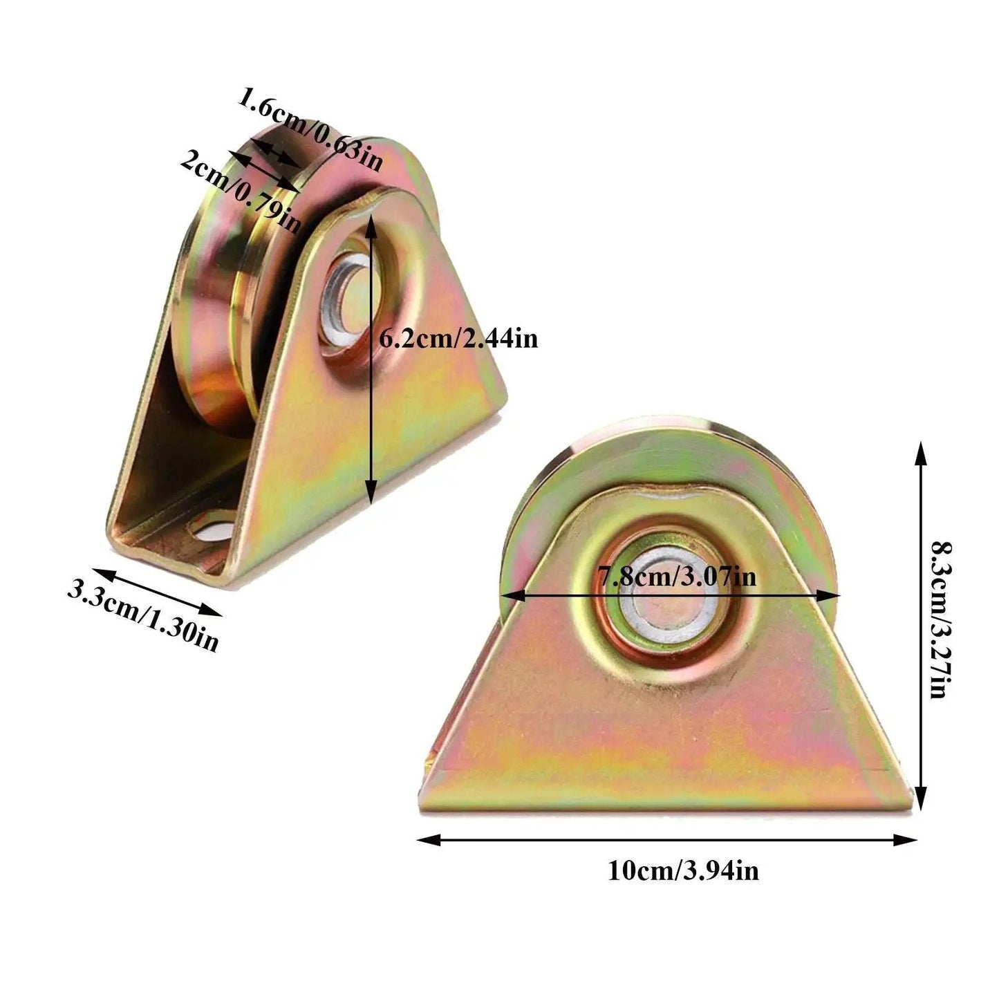 V Groove Wheel Plate Casters For V Track Rails Heavy Duty Sliding Gate Wheel With Bracket Rigid Caster For Industrial Machines