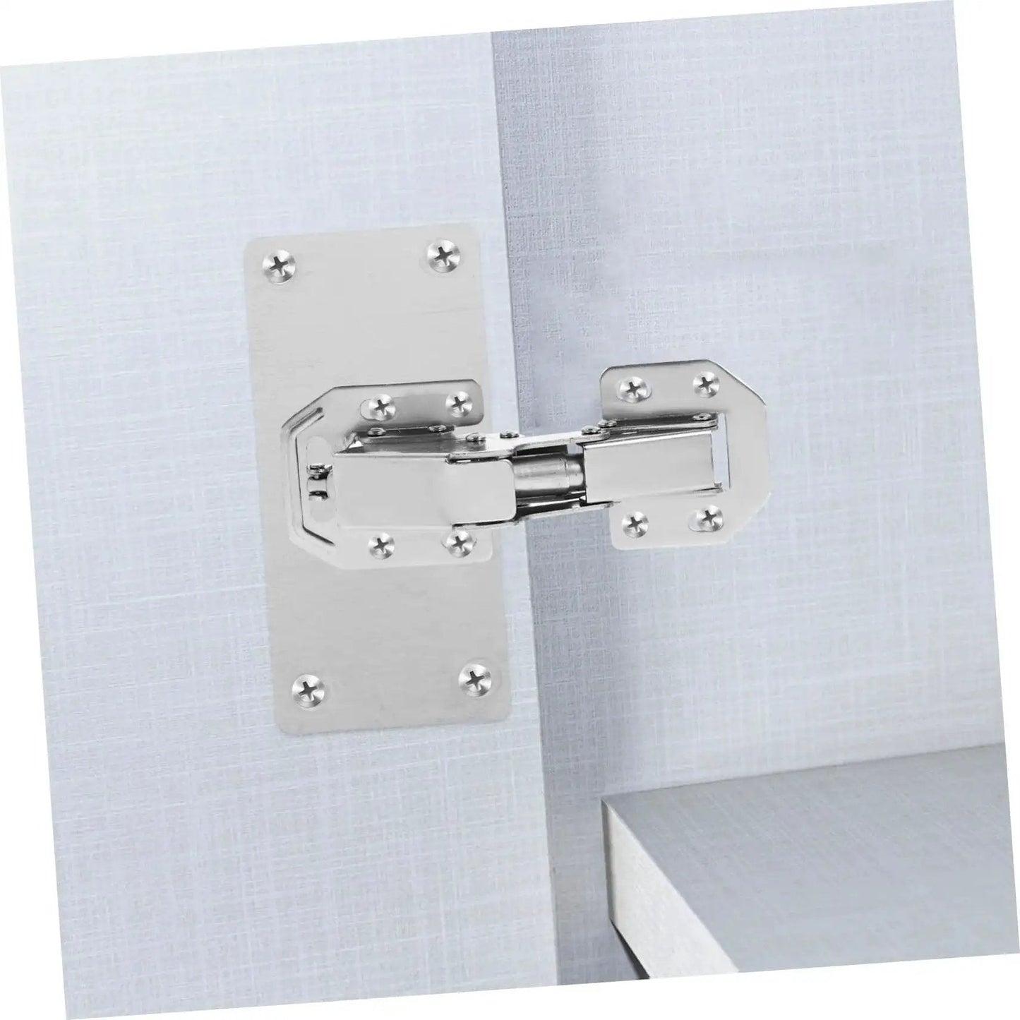Concealed Inner Hinge Pair for Wardrobe Cabinets 2 pack durable hydraulic hinges with high load capacity easy to install silver finish