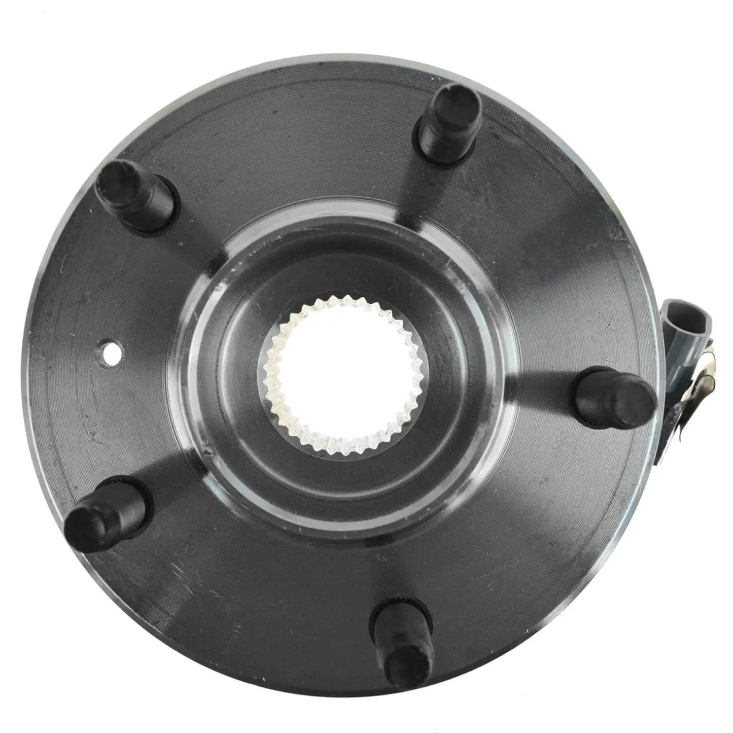 Front view of Front Left And Right Wheel Bearing And Hub Assembly Set For Chevrolet Impala 2000 To 2008 2009 To 2013 Impala Limited 2014 To 2016