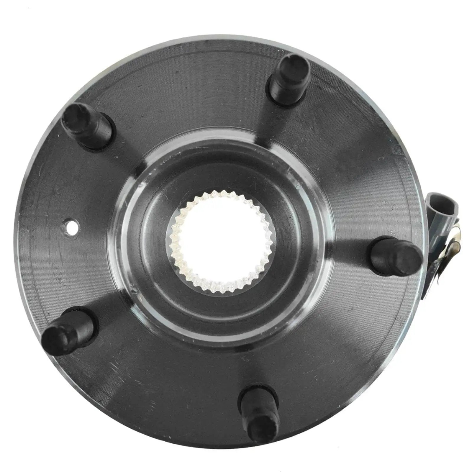 Front view of Front Left And Right Wheel Bearing And Hub Assembly Set For Chevrolet Impala 2000 To 2008 2009 To 2013 Impala Limited 2014 To 2016