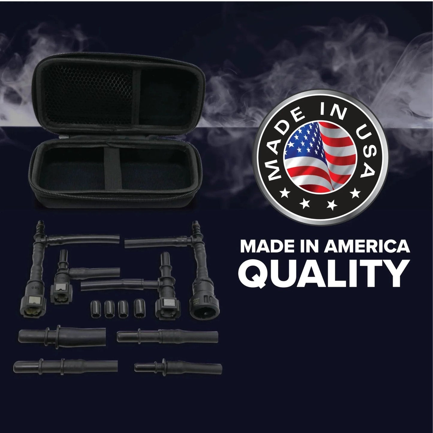 Universal EVAP System Leak Detection Kit for Automotive Smoke Machine with case and adapters