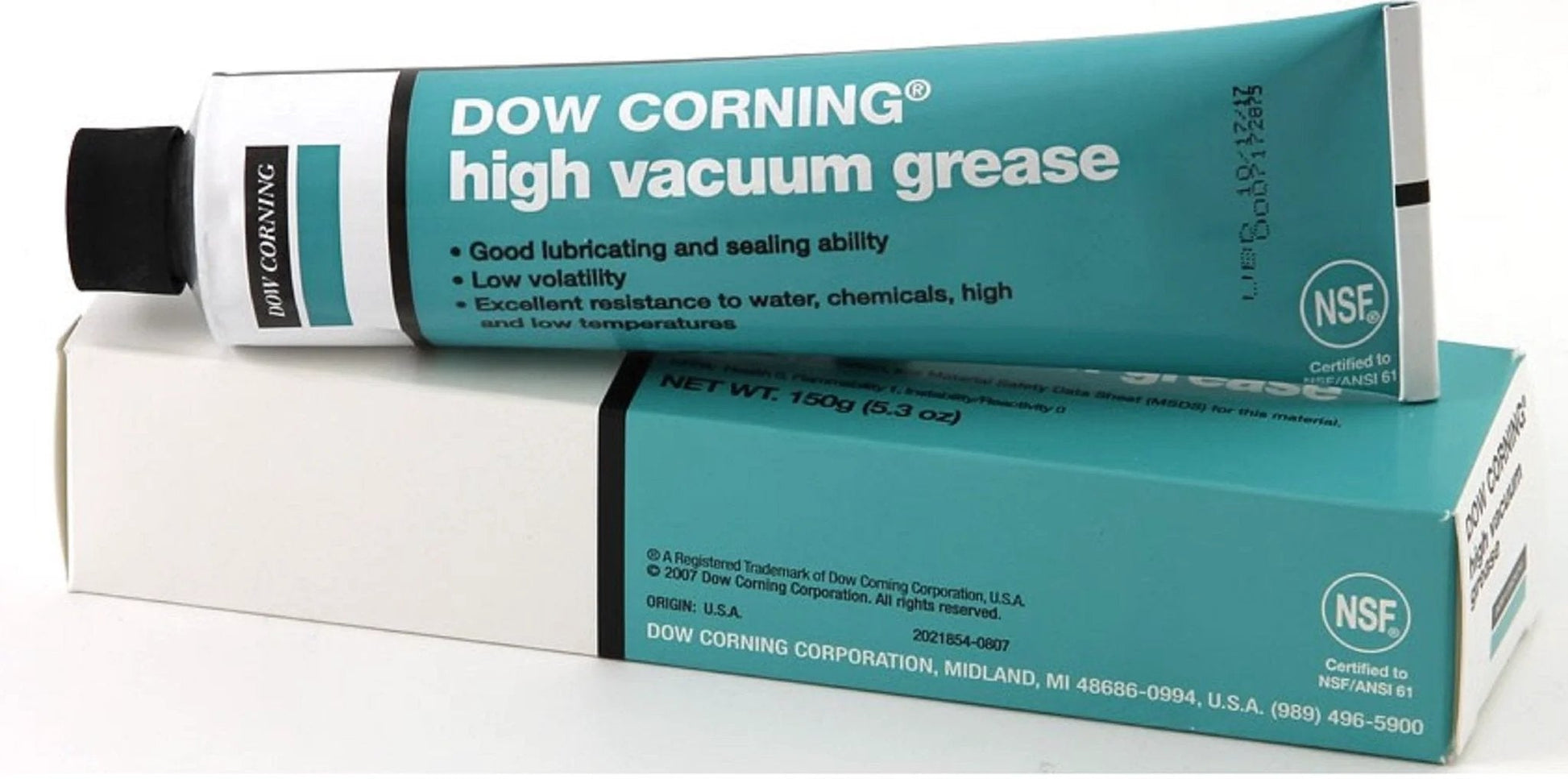 Pro Grade Silicone Vacuum Lubricant For Seals And Processing Equipment With Low Volatility Excellent Water And Chemical Resistance High And Low Temperature Stability 5.3 Oz Tube Dow Corning package
