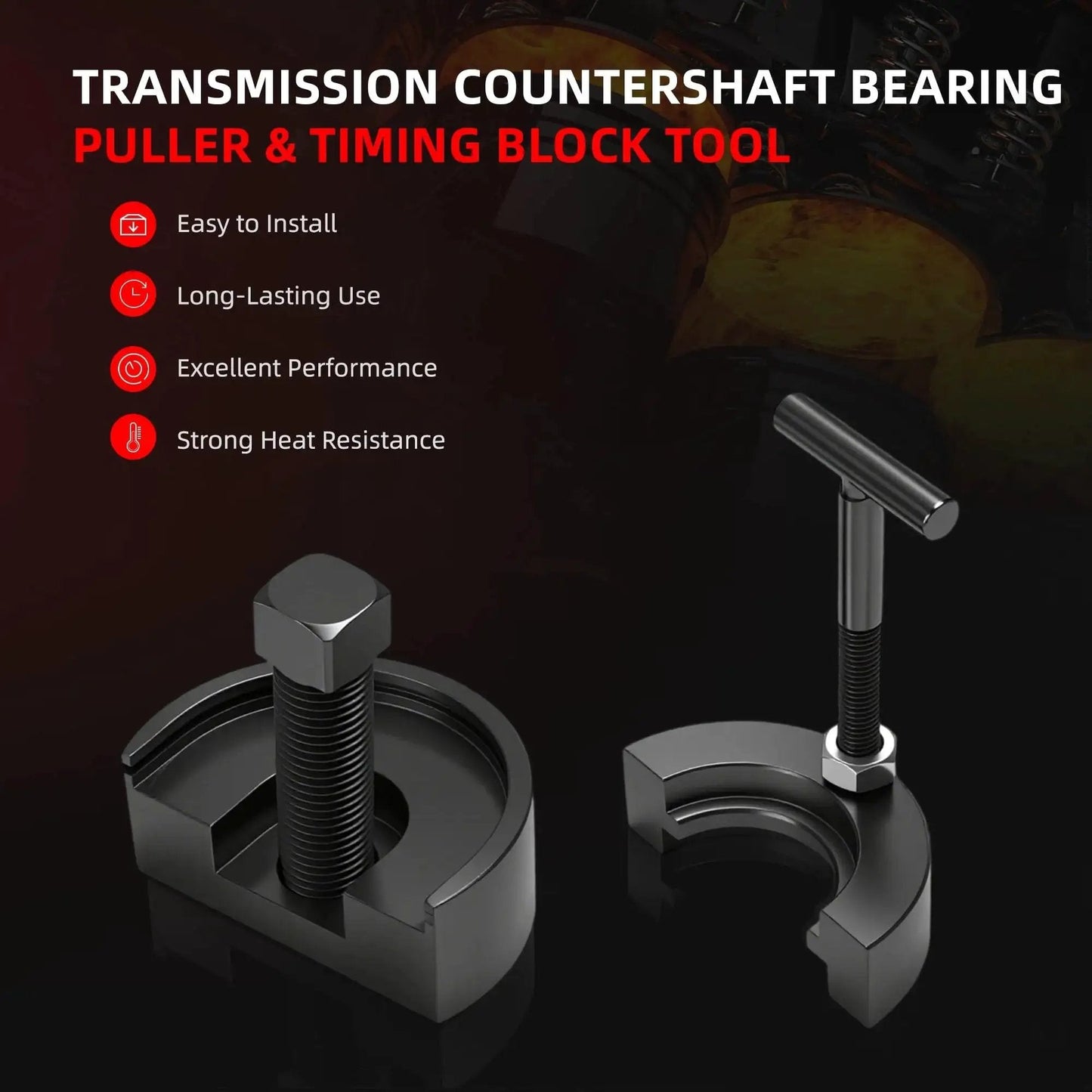 Countershaft Front Bearings Puller And Transmission Timing Block Countershaft Support Tool Set For Eaton Fuller FR Series