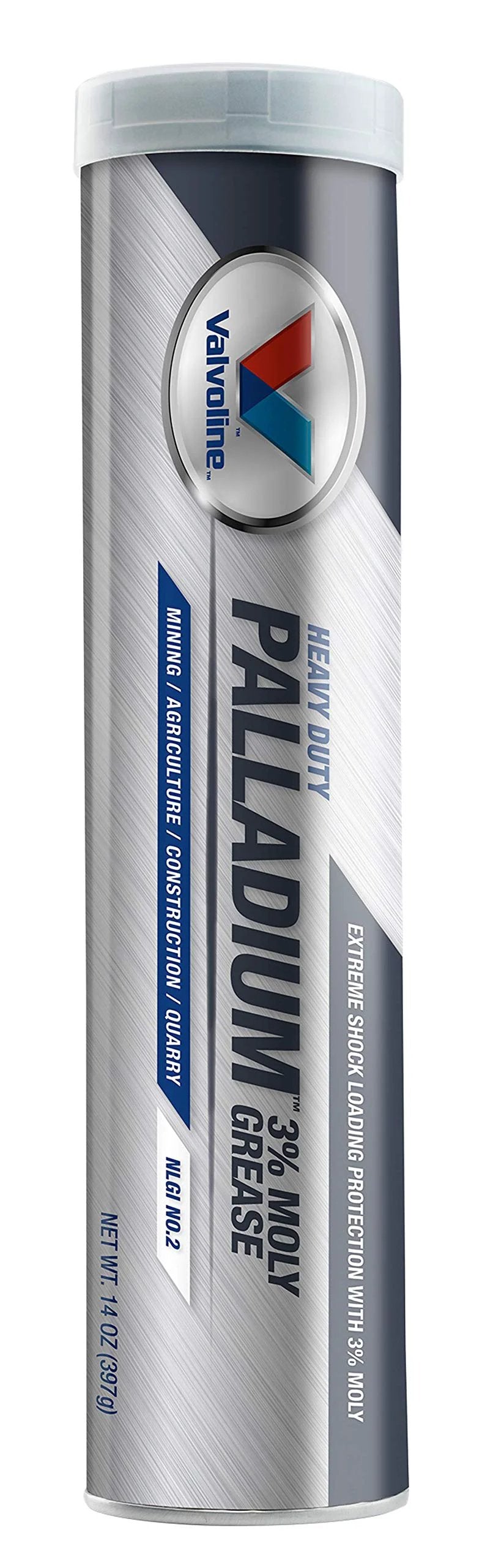 Heavy Duty Lithium Complex Grease Palladium Number Two With Three Percent Moly For Extreme Pressure Applications 14.1 oz cartridge