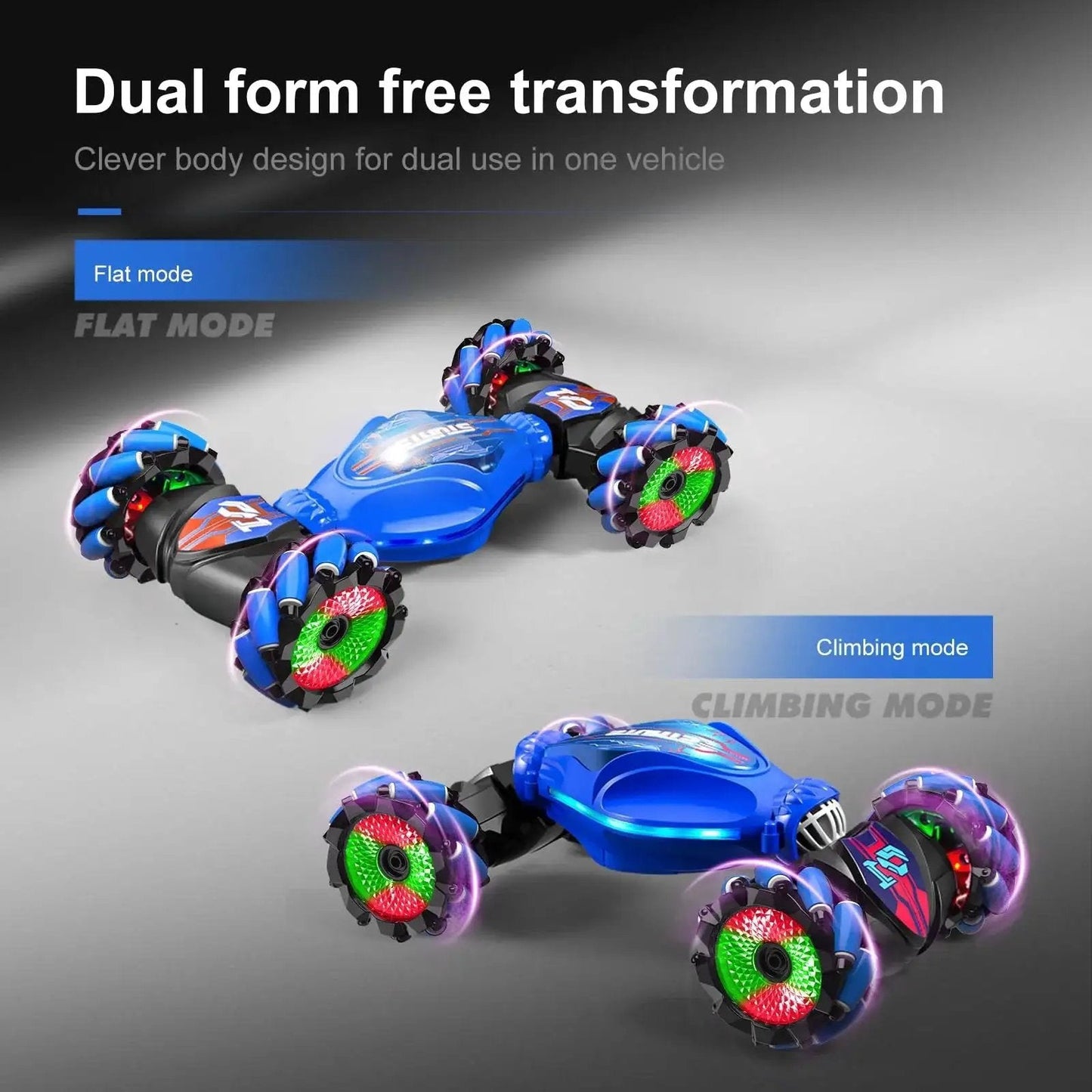 360 Degree Rotating 4WD Gesture Control RC Car in dual mode for stunts and drifts