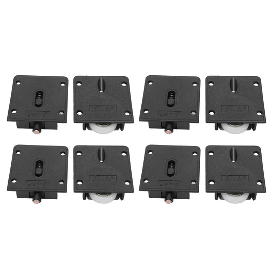 4 Pairs Furniture Roller Wheels For Closet Cabinets Wardrobes And Sliding Doors Smooth Quiet Pulleys And Rails For Cabinet Doors