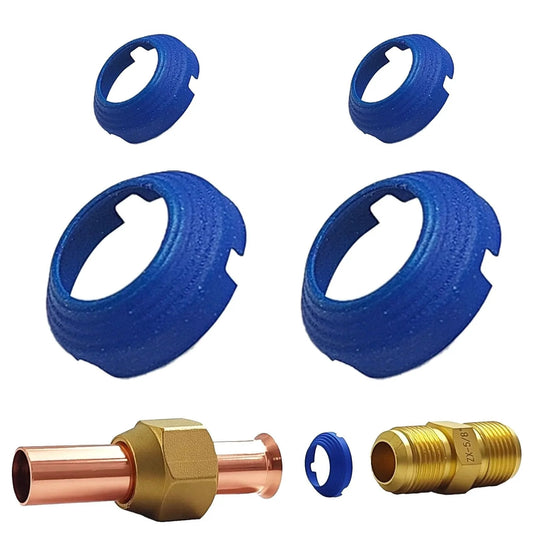 Leak Free SAE Flare Fitting Kit For HVAC And Refrigeration, Includes 2 X 1/4 Inch And 2 X 3/8 Inch Connectors, Easy Plug And Play
