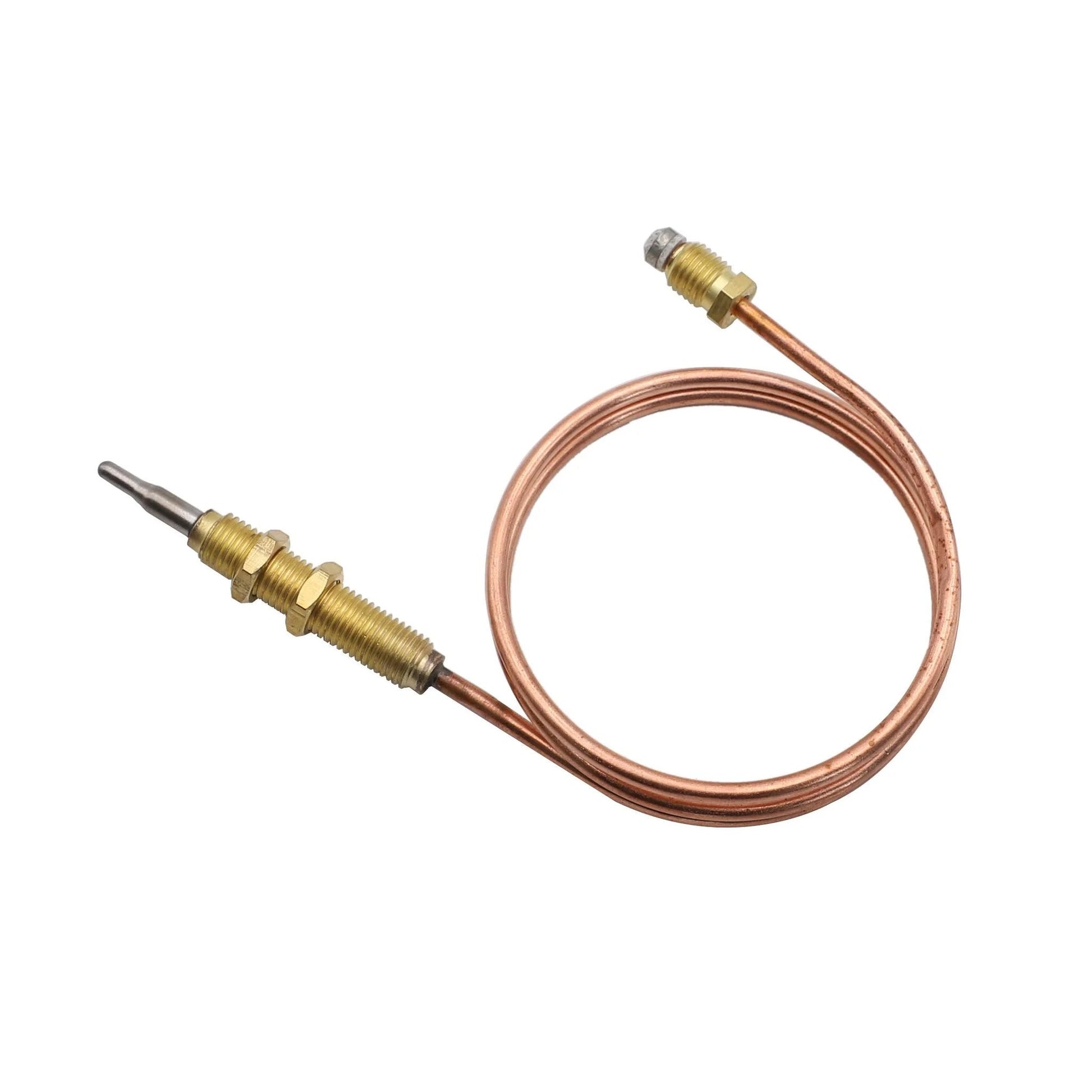 Universal 24 Inch Gas Thermocouple Sensor M8x1 Thread For Propane BBQ Grill Fire Pit And Fireplace Heater Replacement Part By Meter Star No Brainer Easy Install High Temperature Durable Sensor With Reliable Performance.