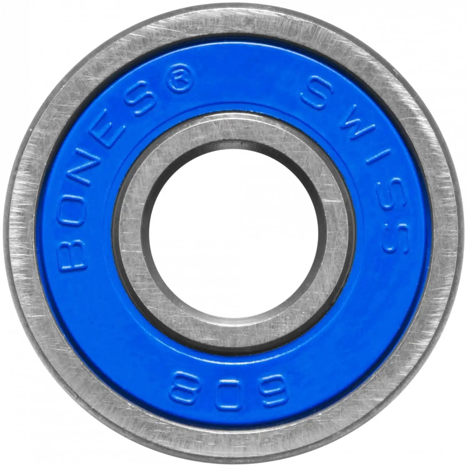 Ultra Fast Six Ball Swiss Skateboard Bearings 8 Pack For Maximum Speed And Durability With Non Contact Removable Rubber Shields, close-up view