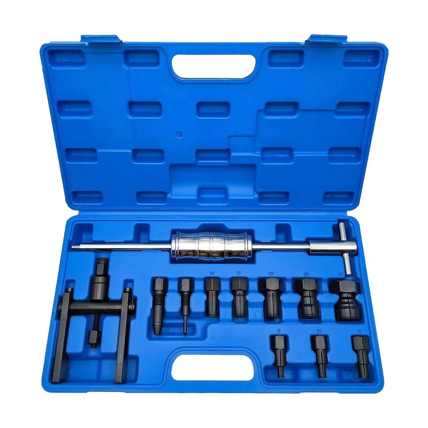 Motorcycle Bearing Puller Kit With Blind Puller And Slide Hammer Set in blue case