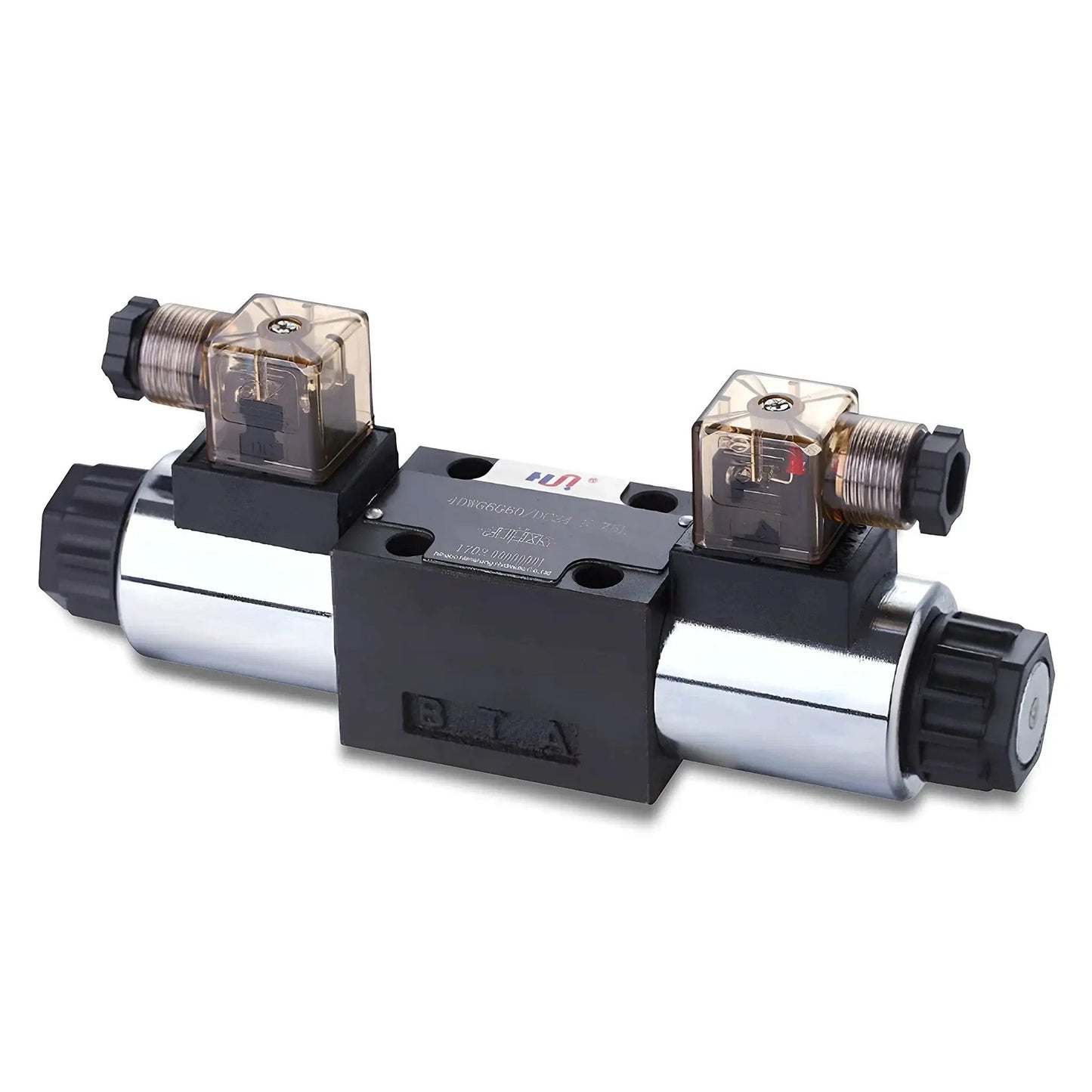 Heavy Duty 12V DC Hydraulic Directional Control Valve Solenoid NG6 Size 6 3 Position 4 Way 4 Port Electric Spool
