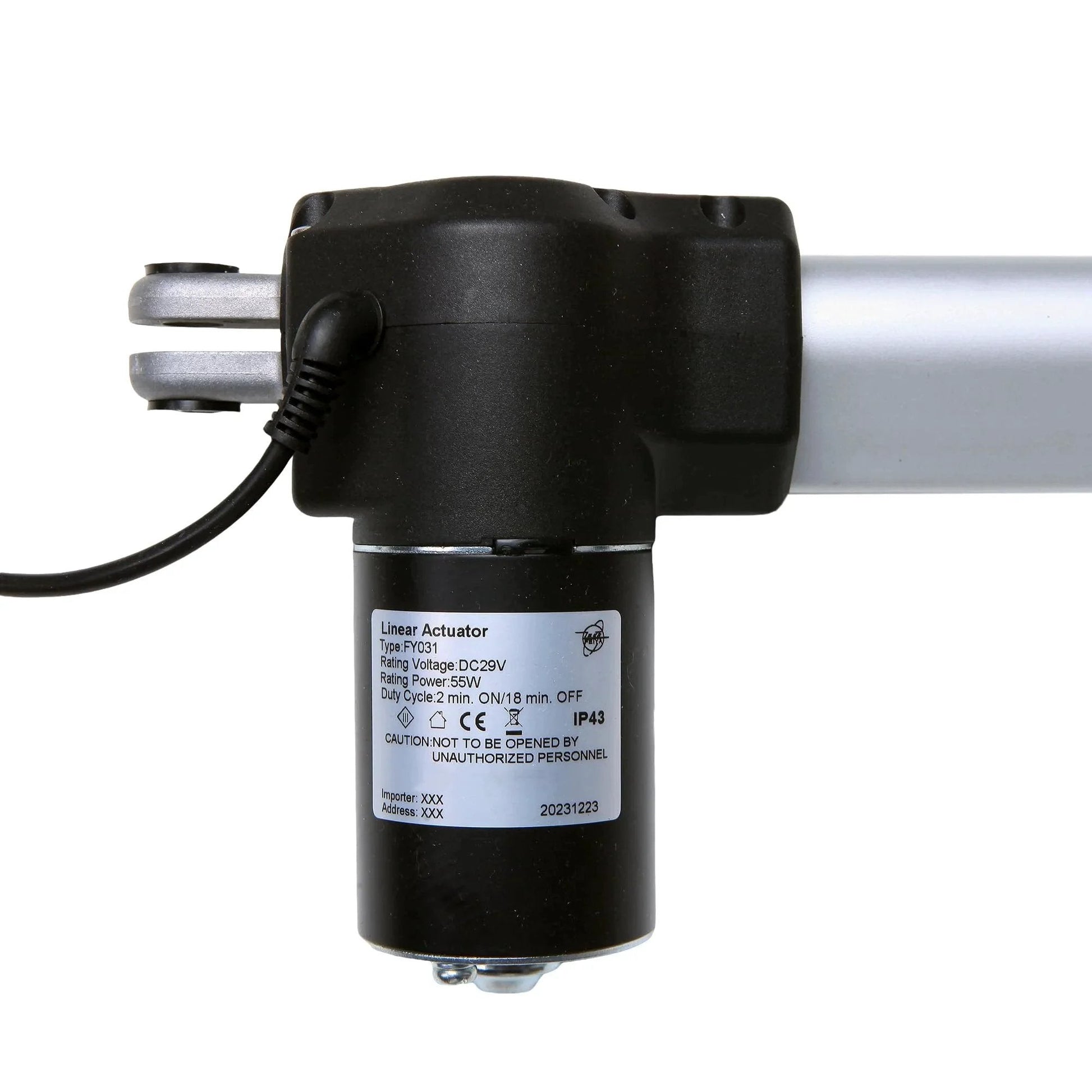 FY031 Linear Actuator For Power Recliner Lift Chairs Replacement Motor JDR OEM, visible motor part close-up
