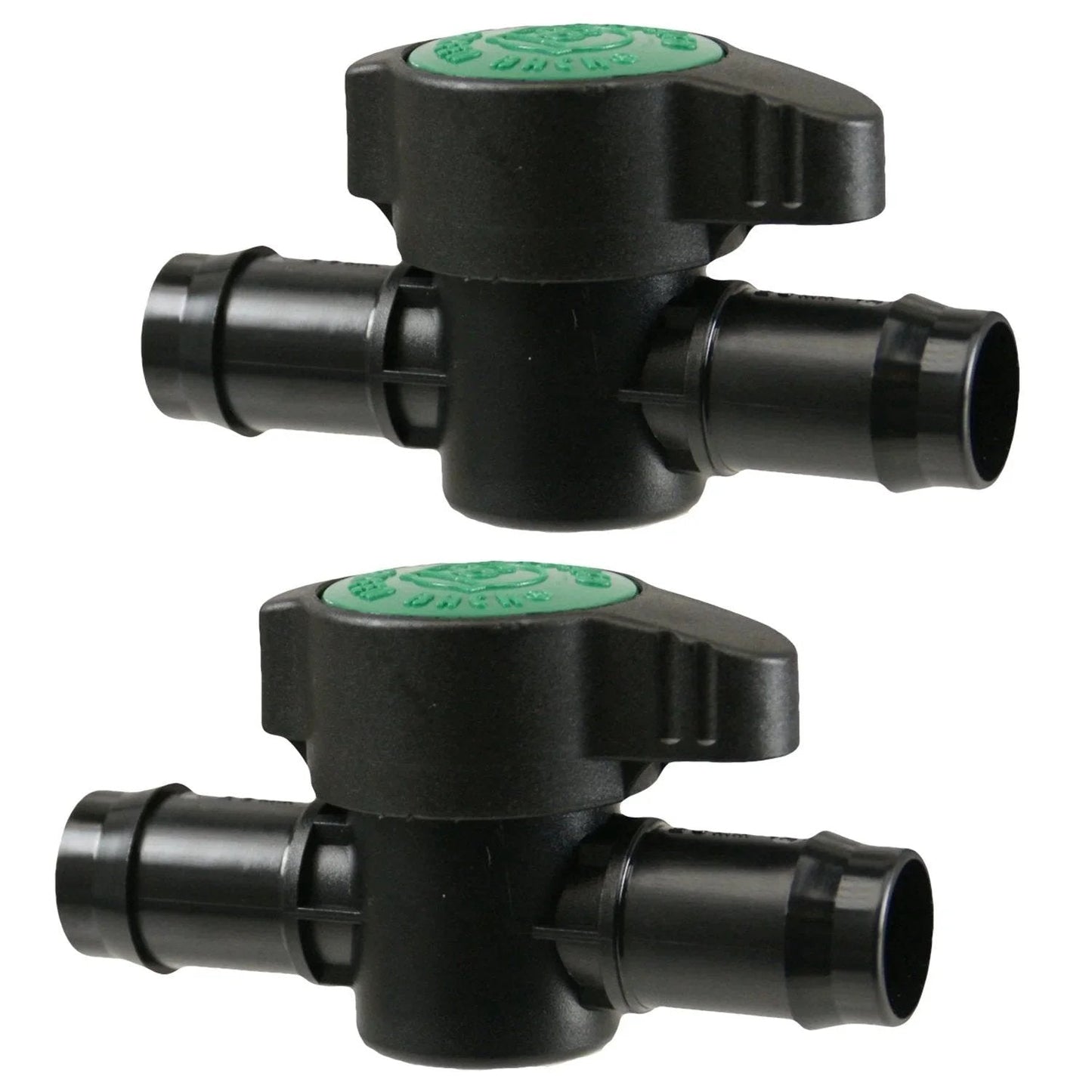 Two Pack Inline Barbed Ball Valve for Three Quarter Inch Tubing Regulate and Shut Off Water Flow Easy Turn Knob for Precise Flow Control in Aquariums Hydroponics and Drip Irrigation Habitech