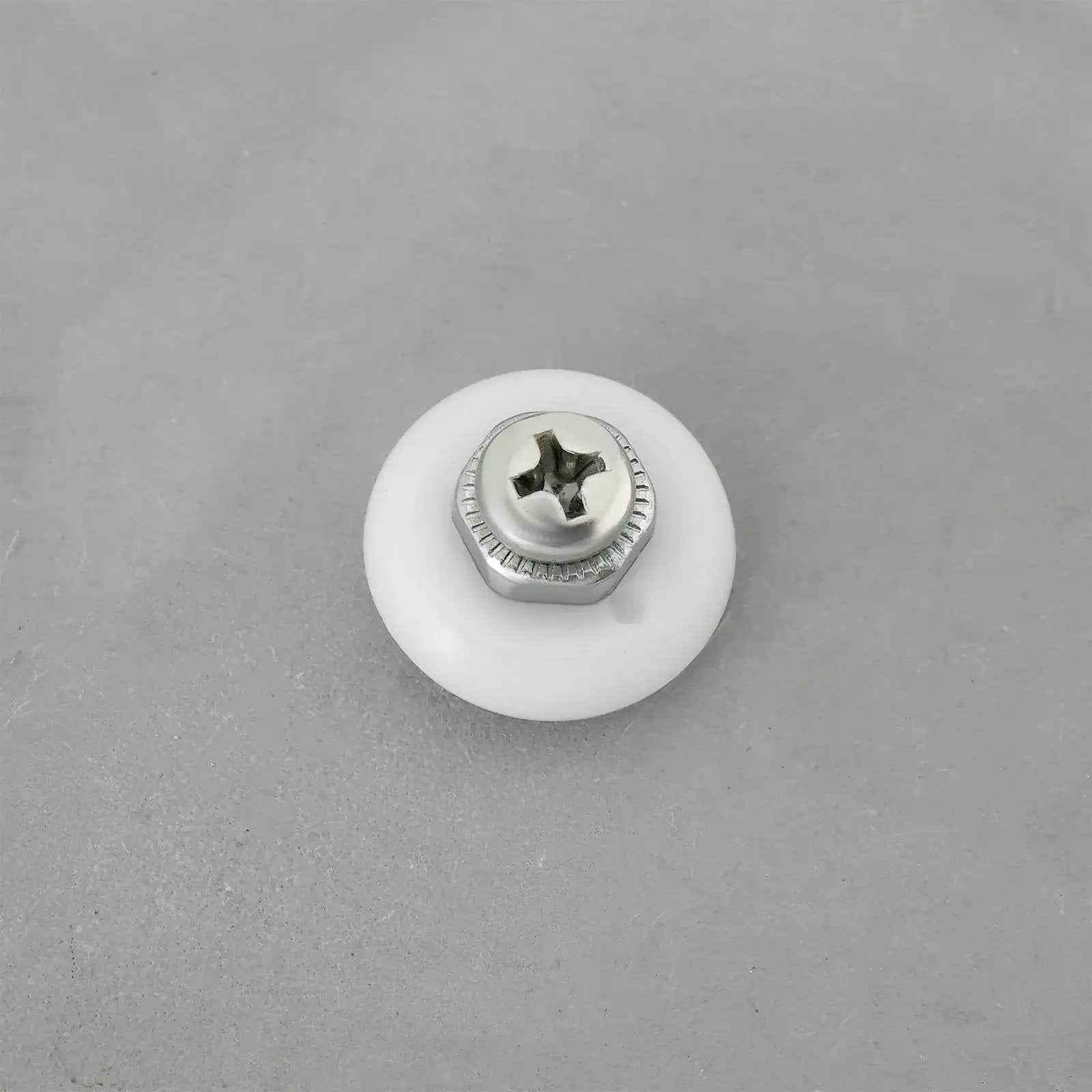 8 Piece Oval Edge Shower Door Rollers with Screws 19mm Diameter 6mm Thick Replacement Sliding Wheels for Glass Shower Doors