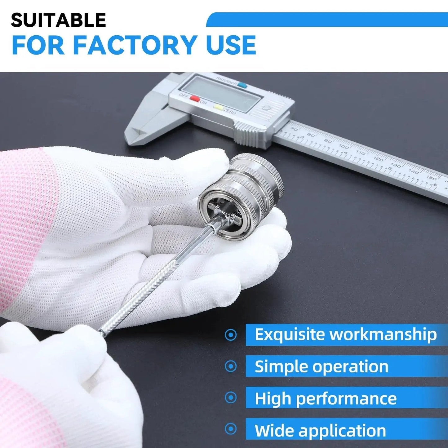 Six Piece Bore Hole Gauges Set 5/16 To 6 Inches With Smooth Action Telescoping Gauge shown in factory setting