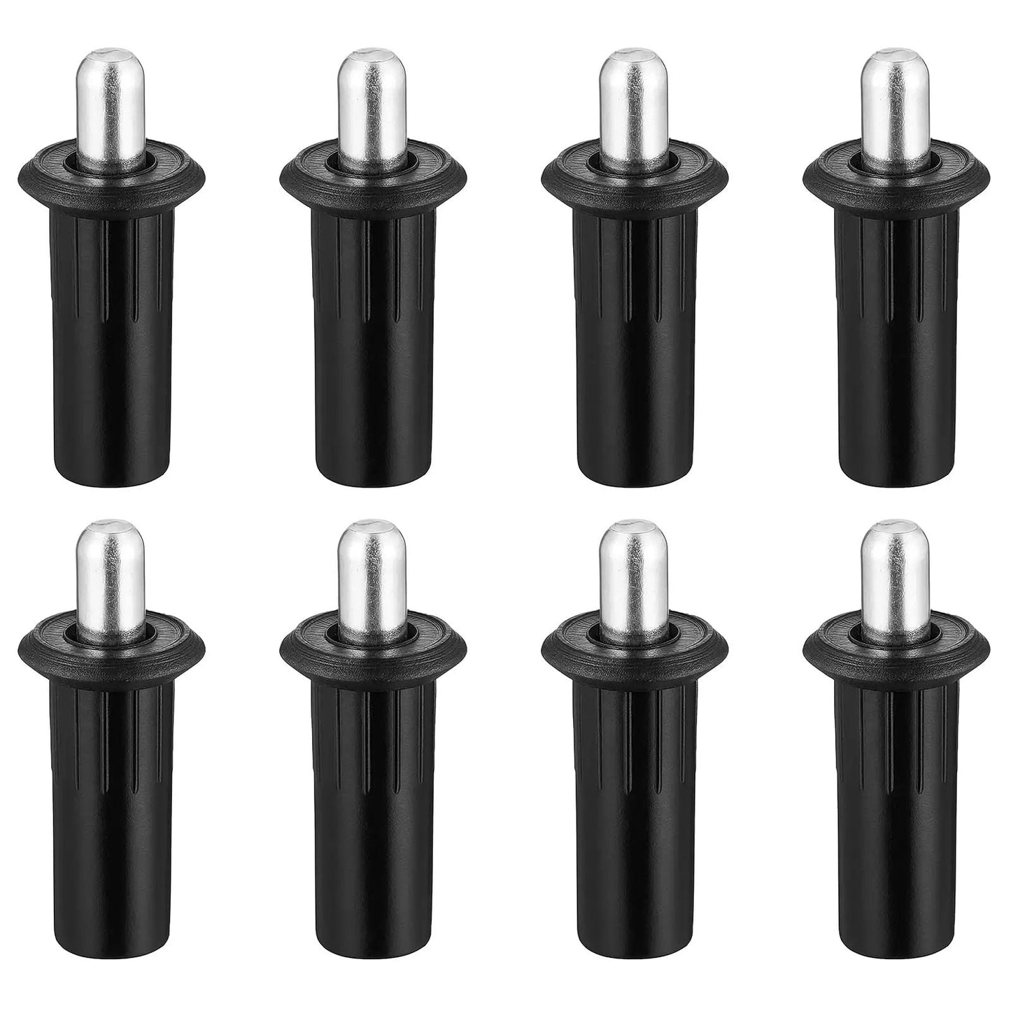 8 Piece Black Metal Cabinet Door Damper Pins Spring Loaded Telescopic Pivot Pins For Cabinet Doors And Shutters Furniture Repair