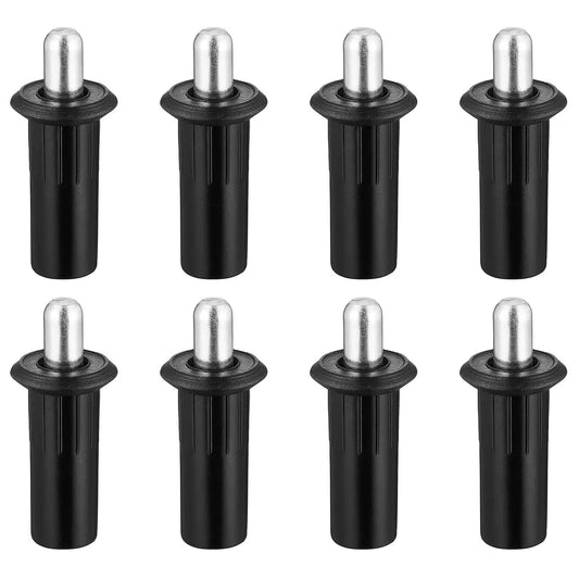 8 Piece Black Metal Cabinet Door Damper Pins Spring Loaded Telescopic Pivot Pins For Cabinet Doors And Shutters Furniture Repair