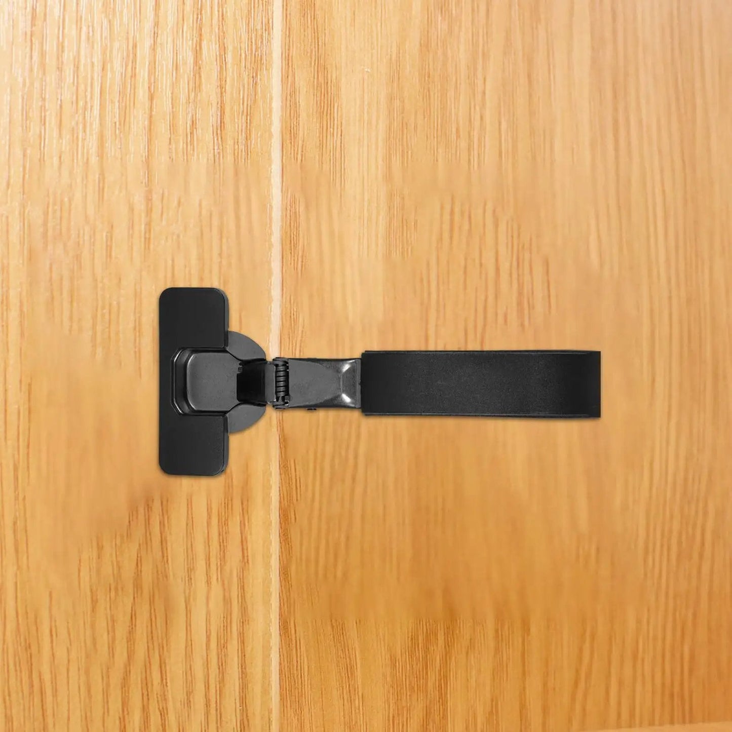 Side view of Concealed Mounting Cabinet Hinges With Soft Close Hydraulic Damper Quiet Buffer for kitchen cabinets and doors.