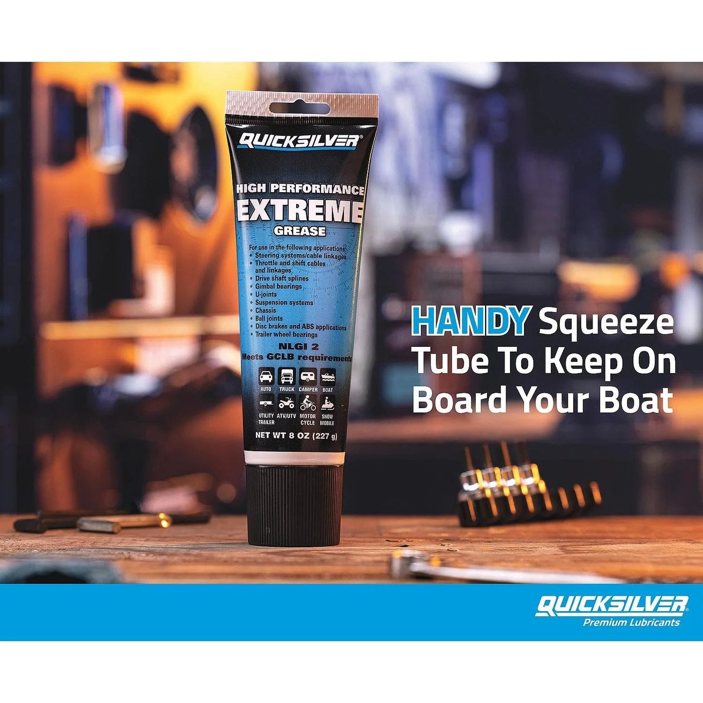 Heavy Duty Beefed Up Multi Purpose Marine Grease NLGI 2 For Extreme Temperatures And Heavy Loads Calcium Sulfonate Based Lubricant 8 Oz Tube