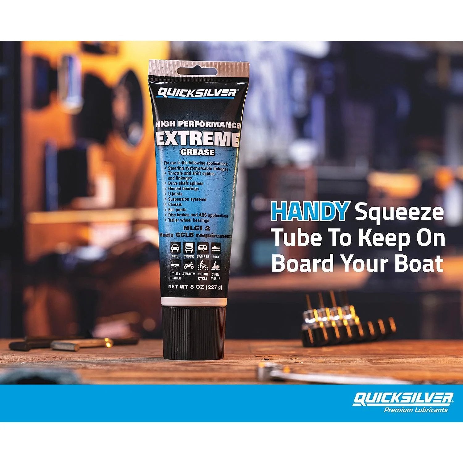 Heavy Duty Beefed Up Multi Purpose Marine Grease NLGI 2 For Extreme Temperatures And Heavy Loads Calcium Sulfonate Based Lubricant 8 Oz Tube
