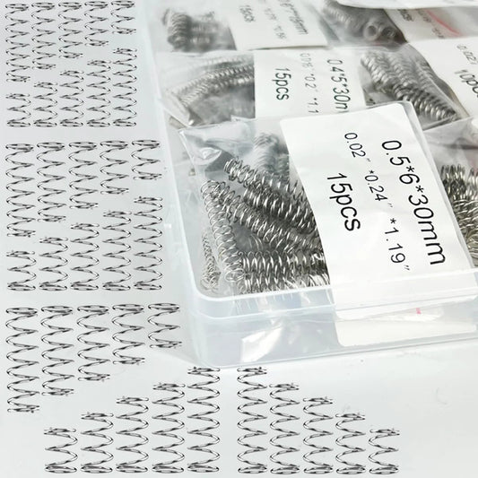 200 Pieces Compression Springs Assortment Kit With 40 Different Sizes In A Durable Plastic Storage Box Stainless Steel Mini Springs For DIY Repair Projects Doors Curtains Cars Bicycles And Mechanical Gadgets