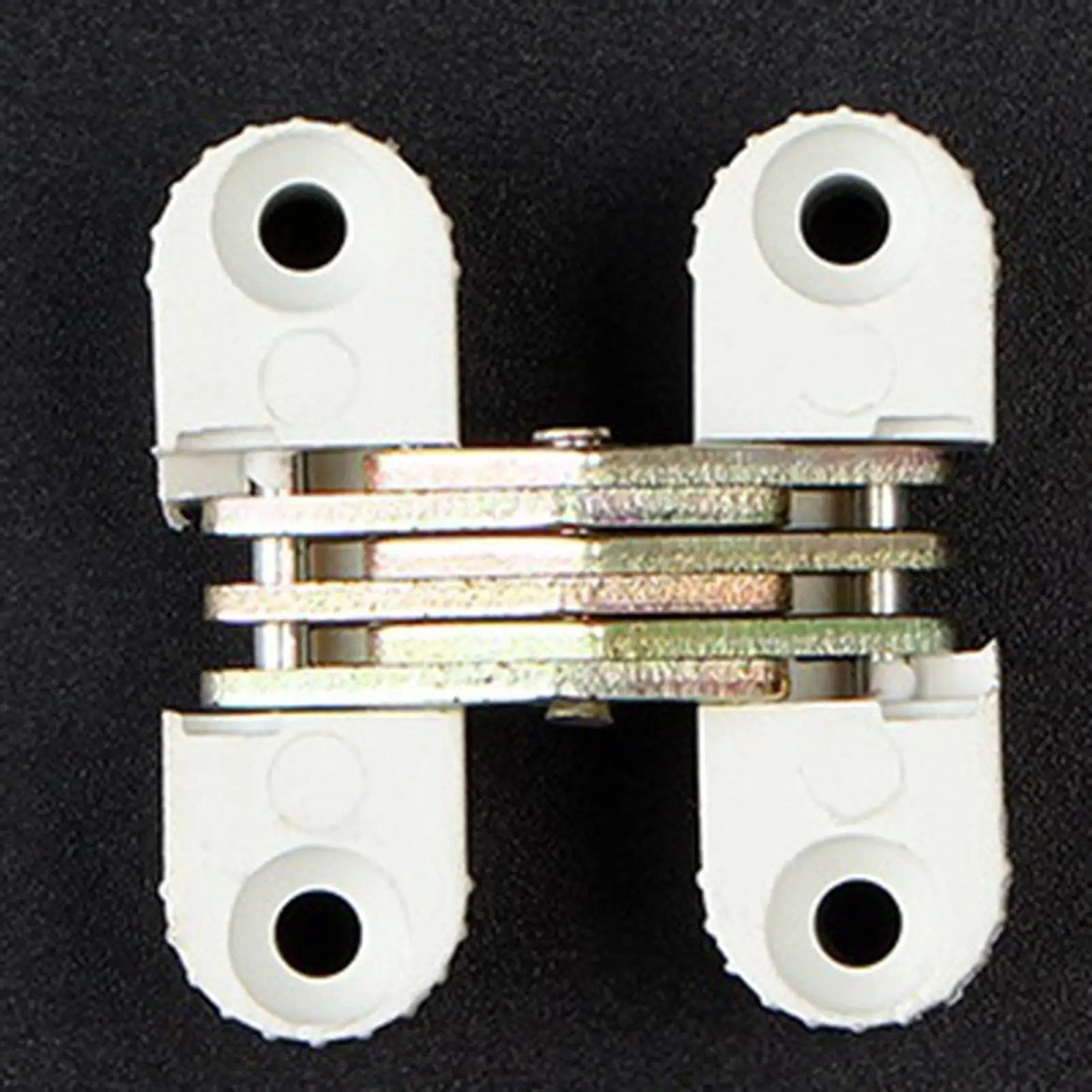 6 Pack Hidden Folding Door Barrel Cross Hinges For Dining Tables Plastic Invisible Concealed Hinges Easy Install High Load Bearing