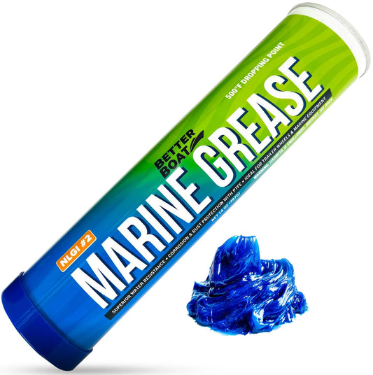Marine Grease Tube 14 Oz High Temp Waterproof NLGI 2 Lubricant For Trailer Bearings Ball Hitches And Marine Machinery Grease Gun Compatible 3 Oz Option Available
