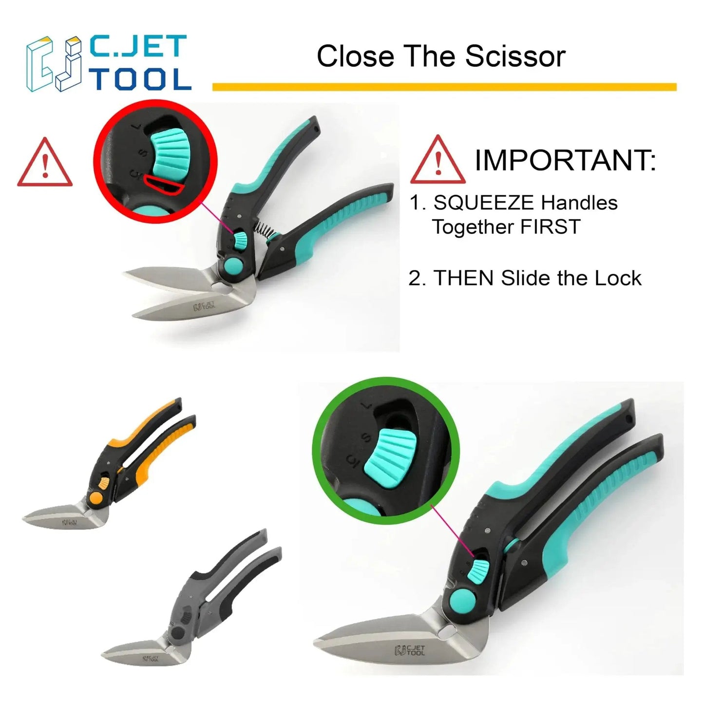 Heavy Duty 10 Inch Multipurpose Scissors For Carpet Cardboard Leather Pruning And Gardening With Soft Grip Stainless Steel Blades Ideal For DIY Projects And Workshop Use Durable Rust Resistant Construction By C.JET TOOL Workhorse instructions image
