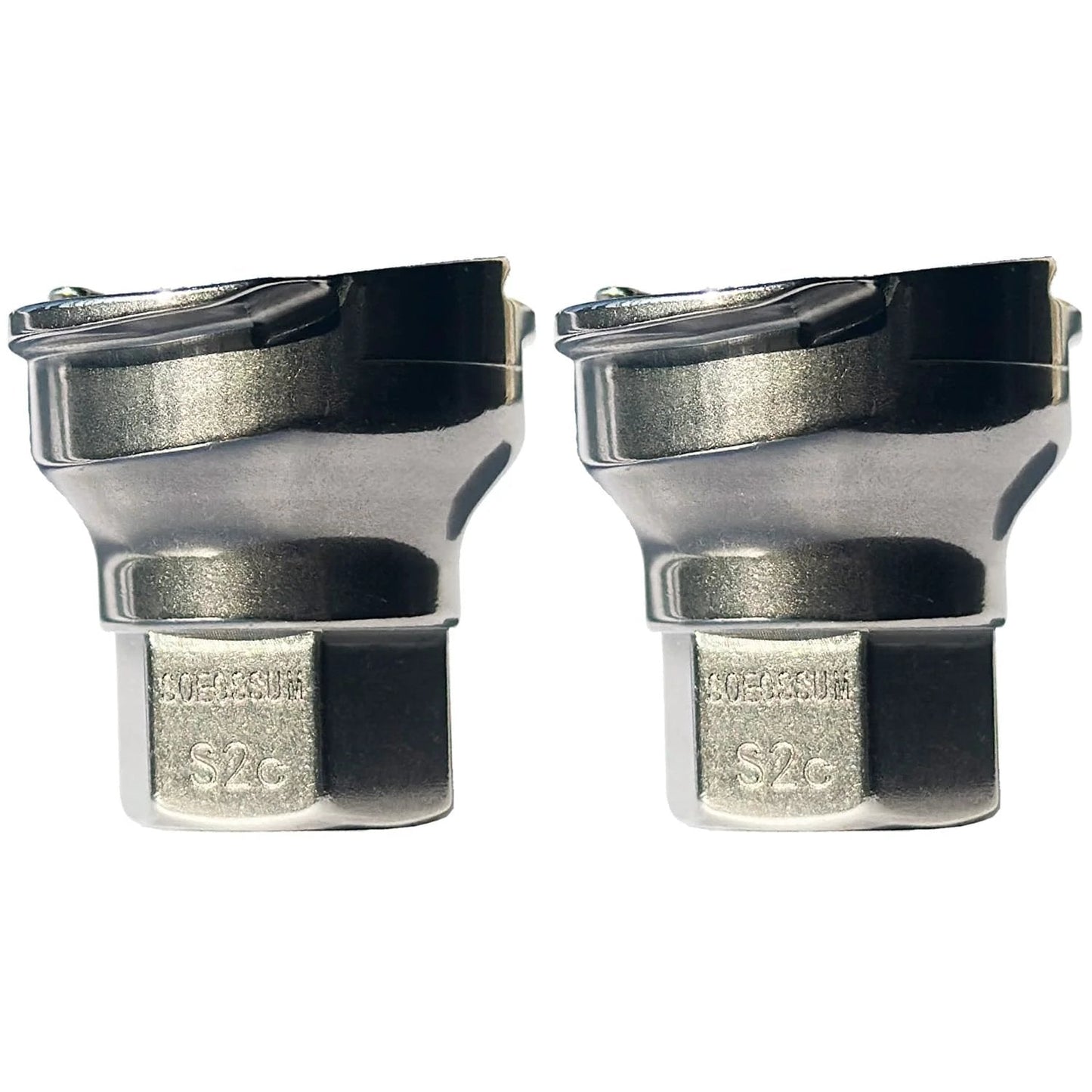 Heavy Duty PPS 2.0 Spray Gun Adapter For 16 Mm Female S2c, SOEOSSUM Built Tough Alloy Steel Construction Delivers Ultra Durability, 1.5 Mm Thread, Fits A Wide Range Of Paint Guns, High Strength, Wear Resistant, 2 Pack