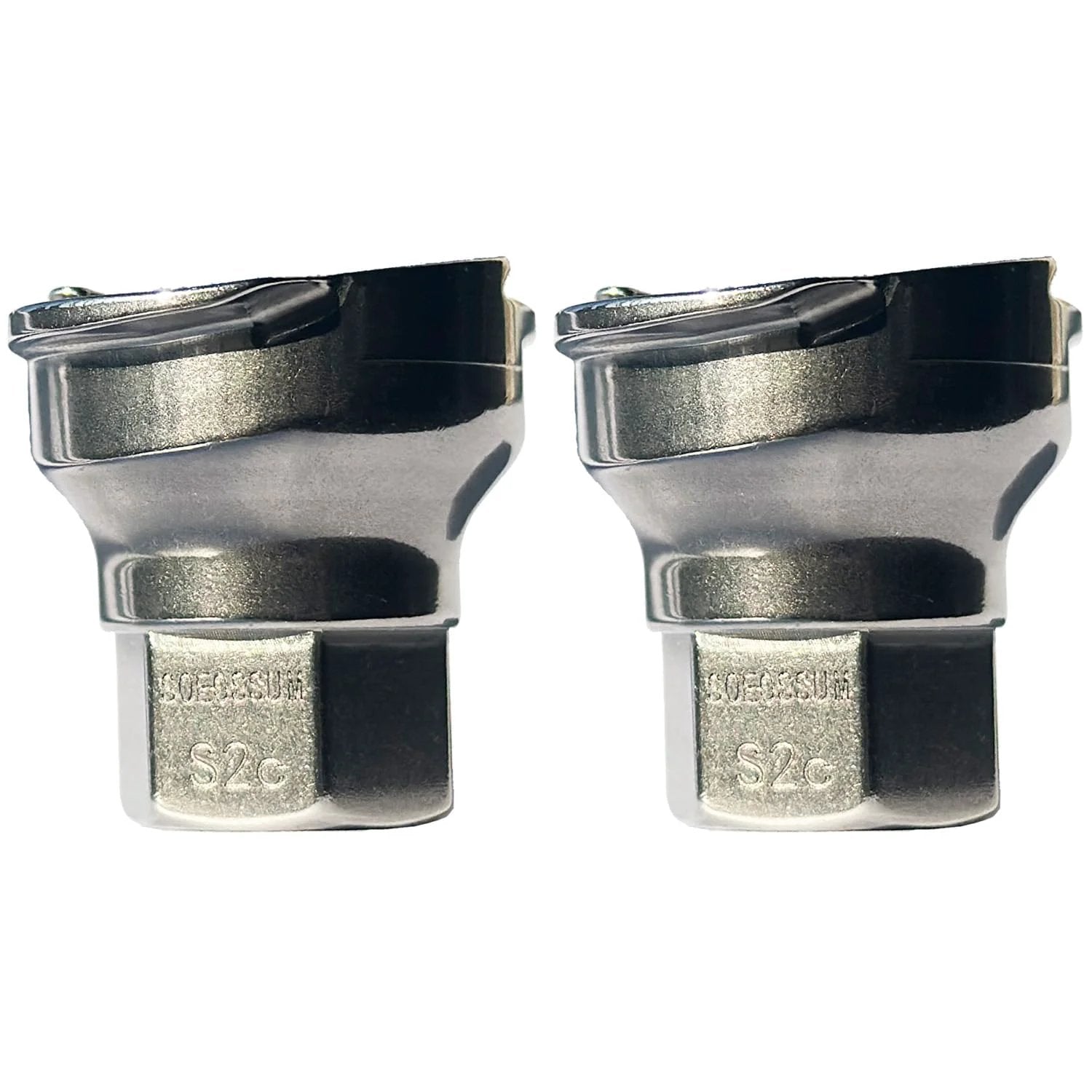 Heavy Duty PPS 2.0 Spray Gun Adapter For 16 Mm Female S2c, SOEOSSUM Built Tough Alloy Steel Construction Delivers Ultra Durability, 1.5 Mm Thread, Fits A Wide Range Of Paint Guns, High Strength, Wear Resistant, 2 Pack