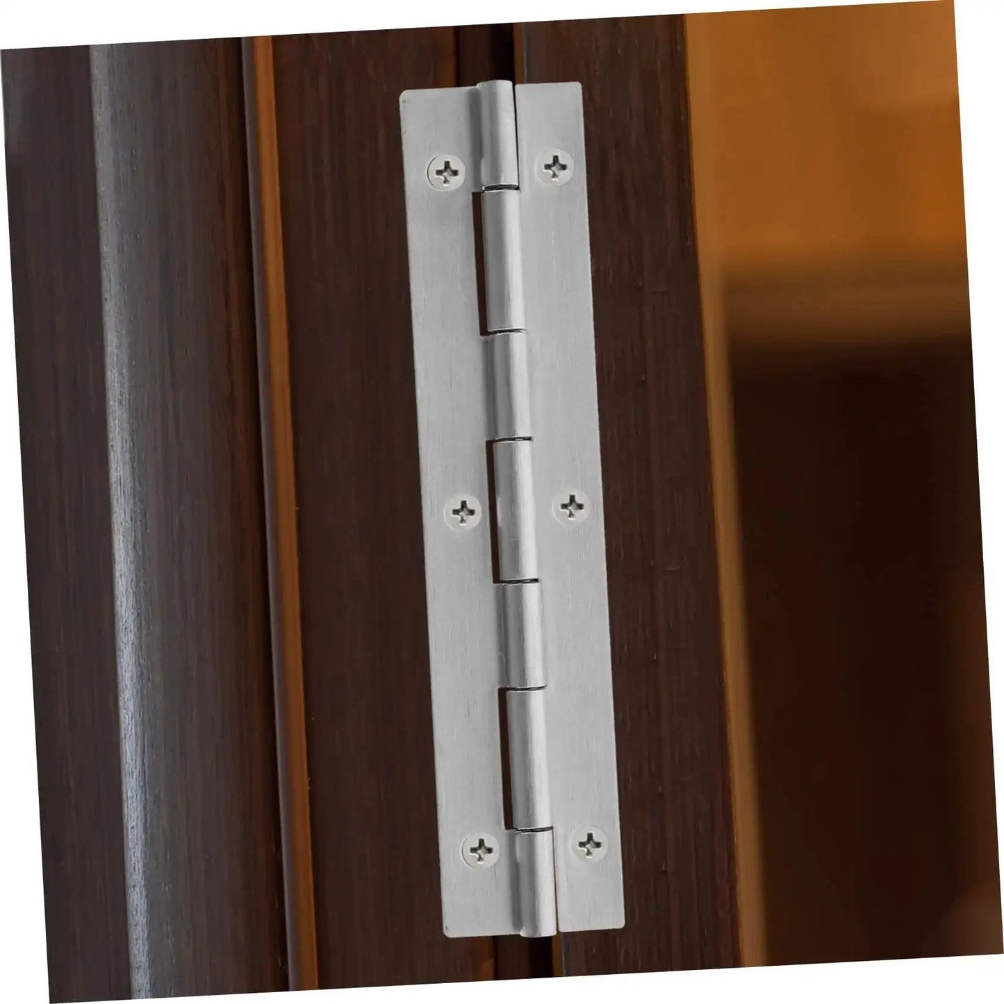 Stainless Steel Beefy Heavy Duty Piano Hinges Set Of 2 Continuous Hinge For Cabinets Doors And Boats 6 Inch Length Smooth Pivot
