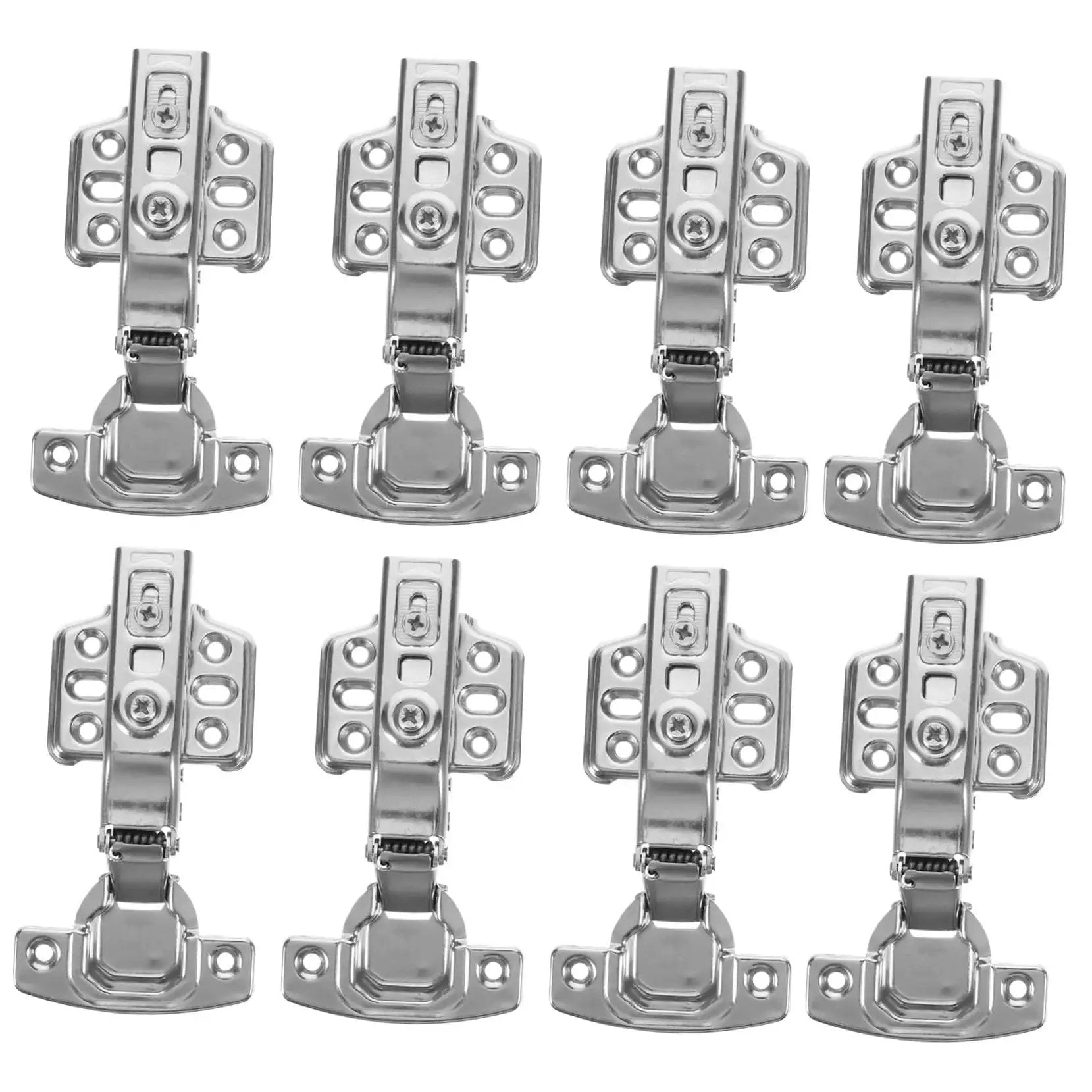 Stainless Steel Cabinet Hinges 12 Pack Heavy Duty Door Hinge Set For Kitchen Cabinets Rust Resistant Built To Last High Load Bearing Capacity Replacement Cushions Open