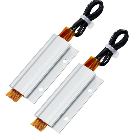 Two Pack 110V PTC Ceramic Heating Plates With Aluminum Shell Insulated Surface Constant Temperature 60C Miniature Heating Tools