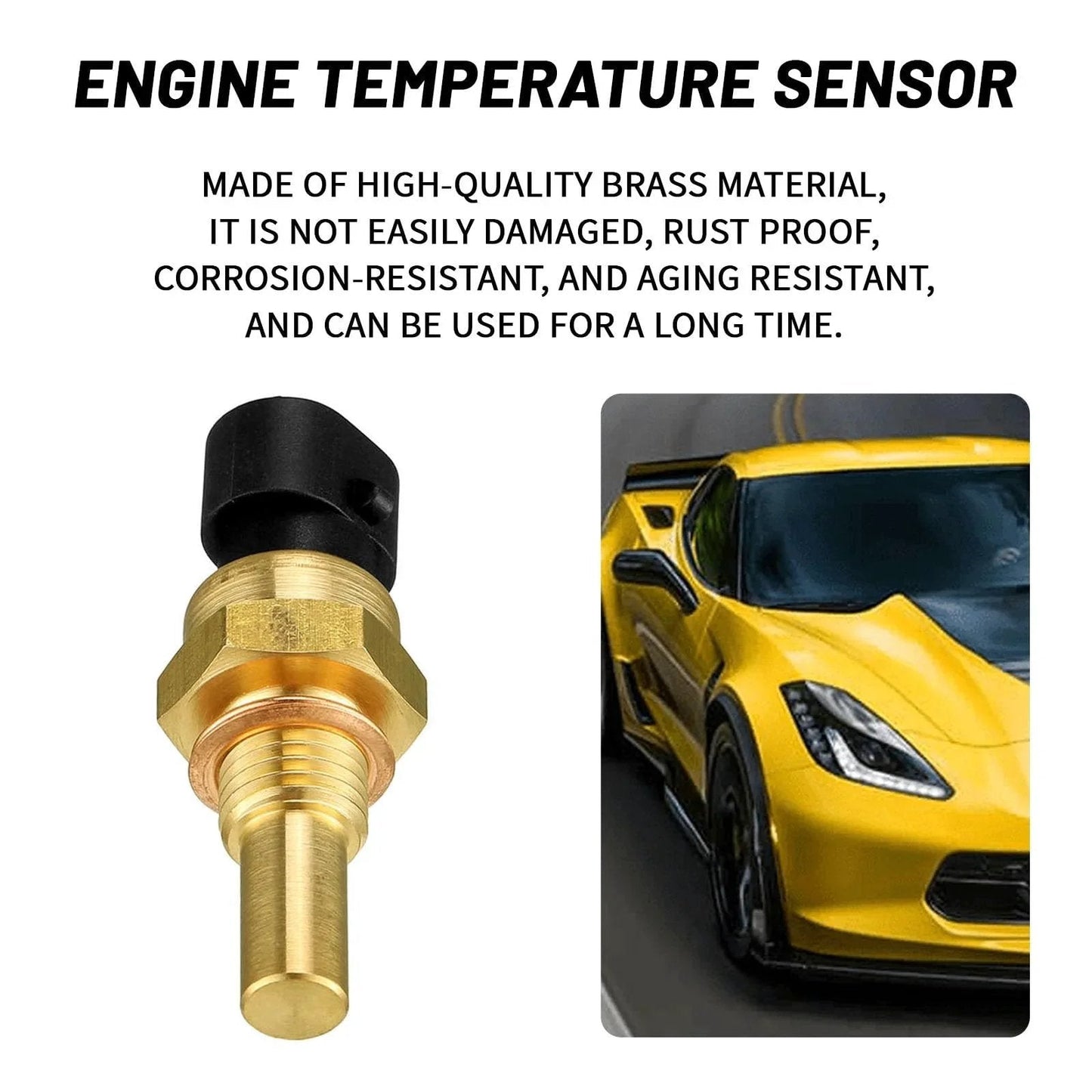 Engine Coolant Temperature Sensor For Chevy GMC Cadillac Buick ECT Temperature Sensor Replacement OEM Parts 12608814