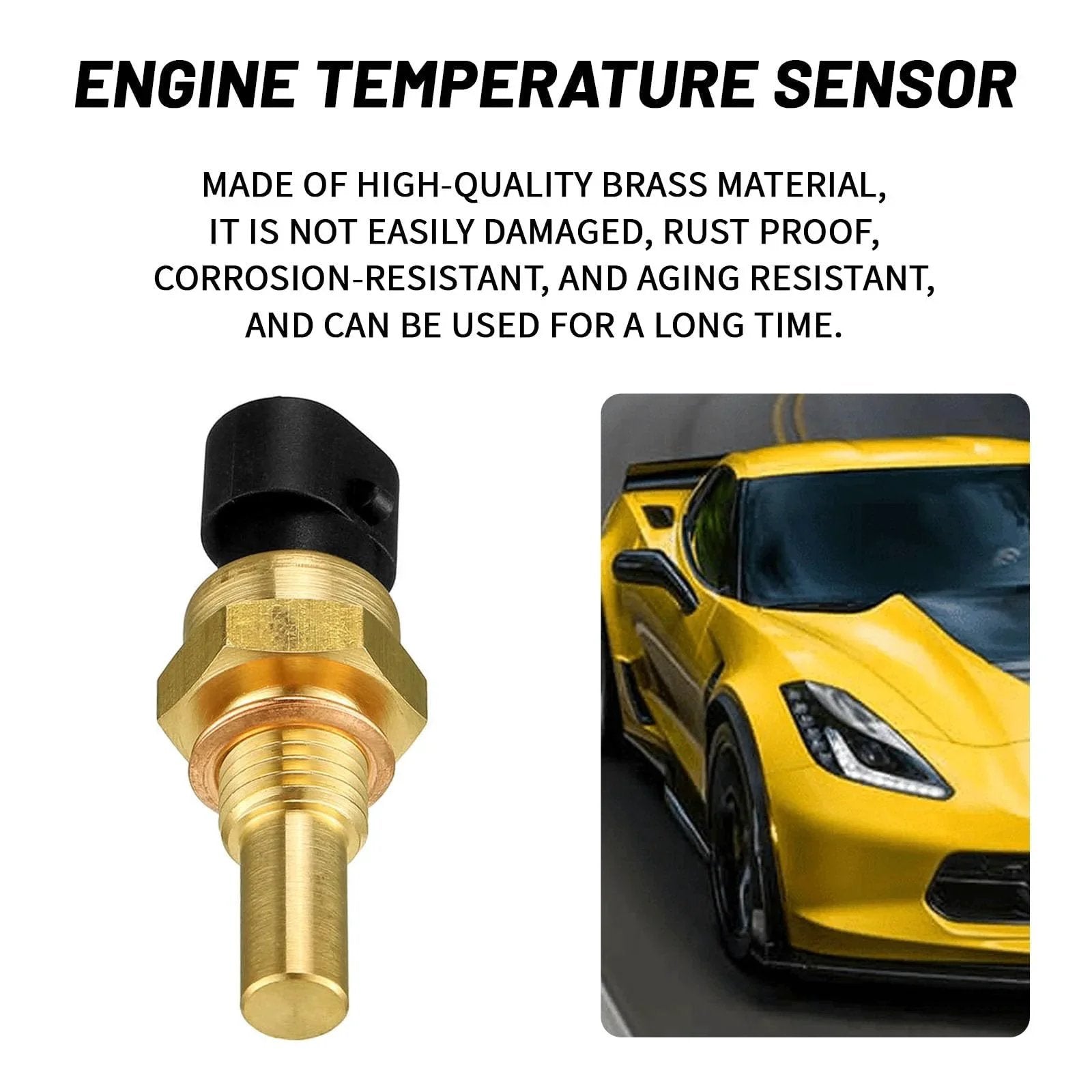 Engine Coolant Temperature Sensor For Chevy GMC Cadillac Buick ECT Temperature Sensor Replacement OEM Parts 12608814