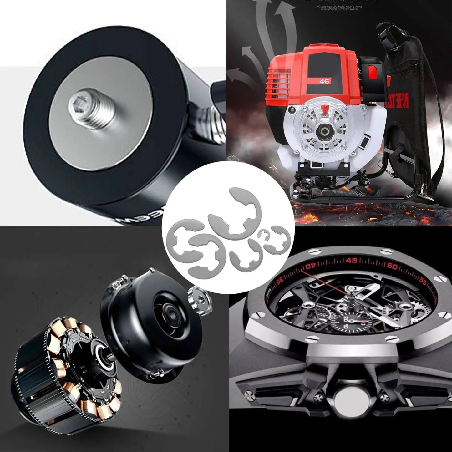 Premium Stainless Steel E Clips Kit With 200 Pcs External Circlips 10 Sizes From M1.5 To M10 Dope Retaining Rings Set