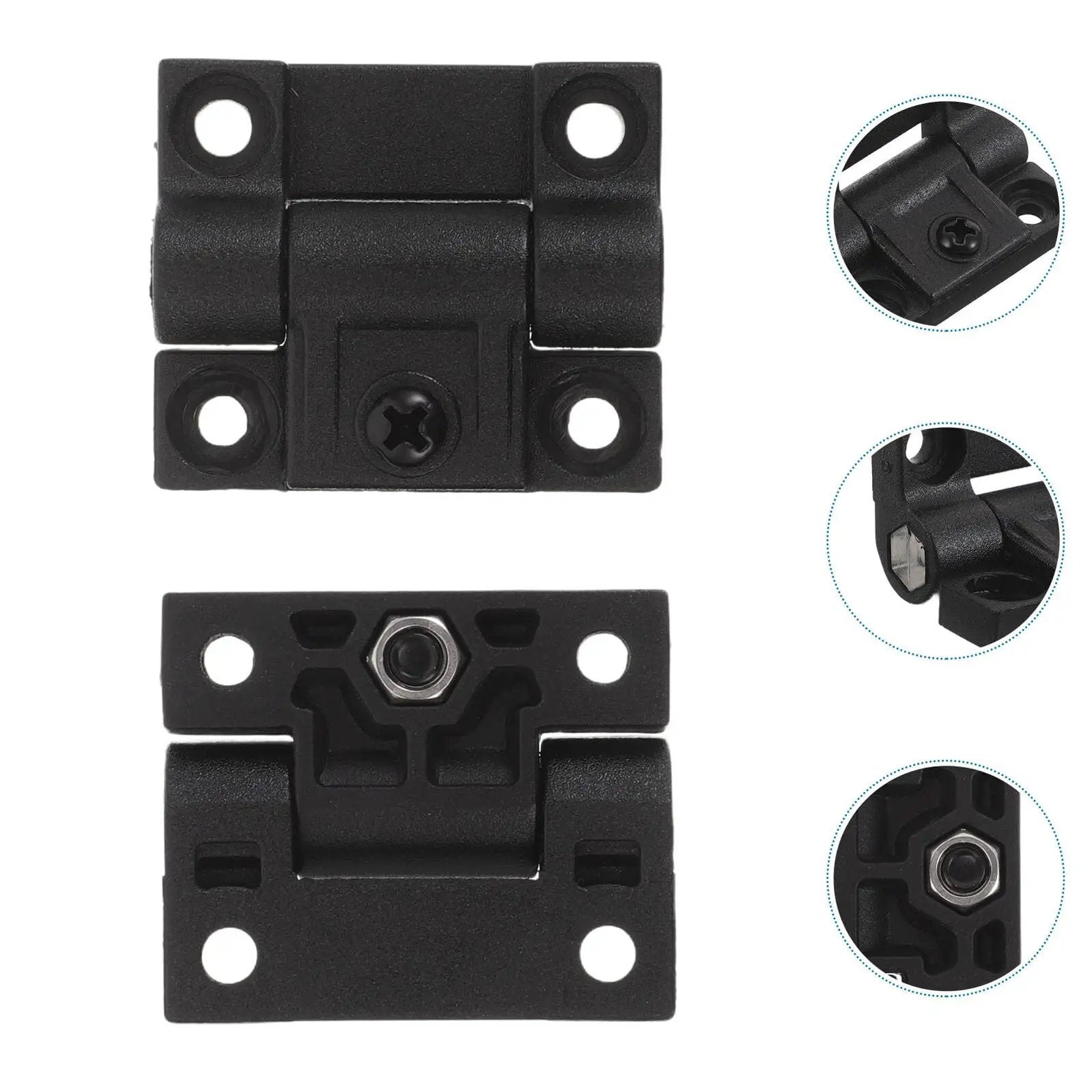 Plastic Folding Door Hinge For Closet And Cabinets 90 Degree Torque Ball Bearing Hinge Pair with Adjustable Friction Damping