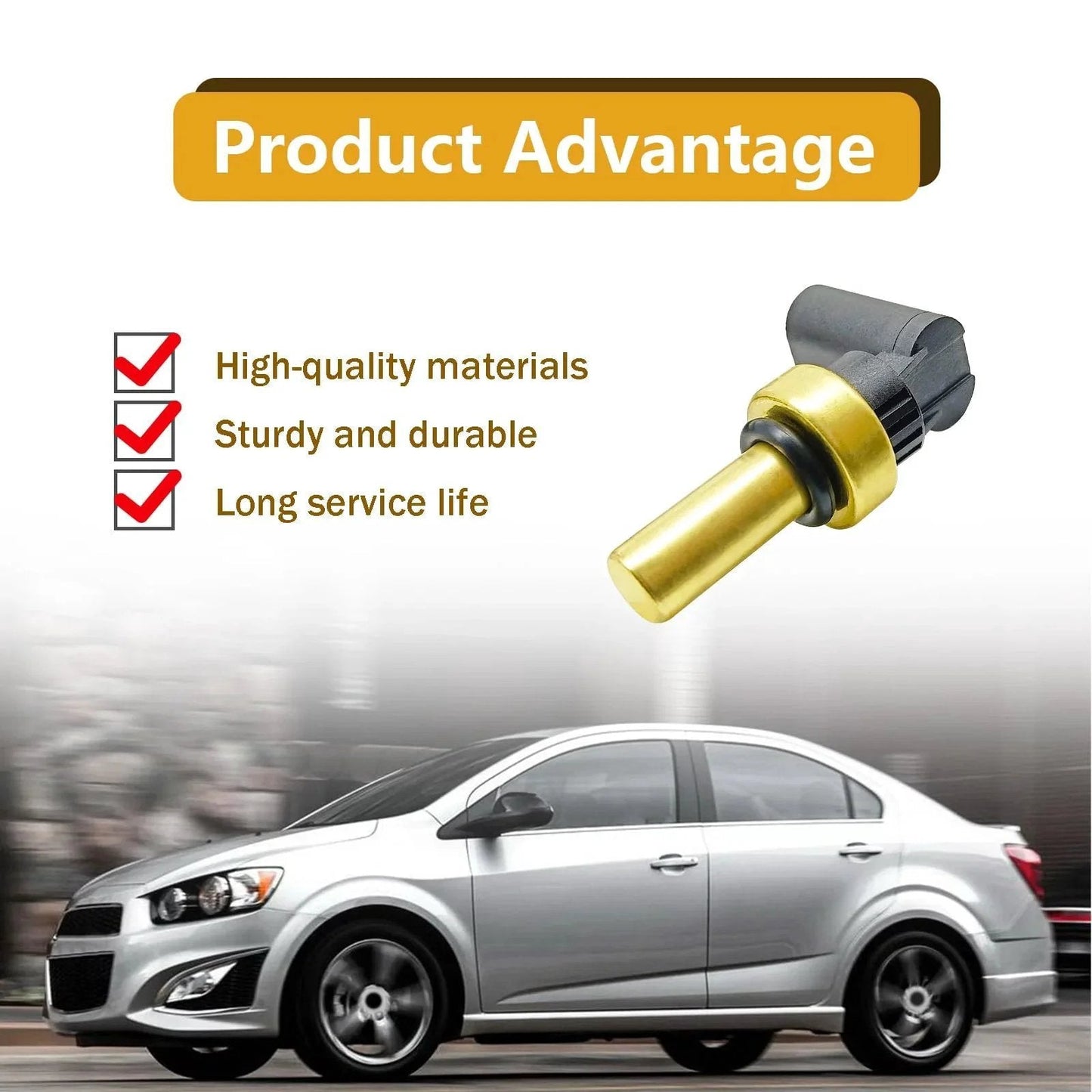 Coolant Temperature Sensor Replacement 55591401 Direct Fit for Chevrolet Sonic Trax Cruze Buick Encore 2011 2017