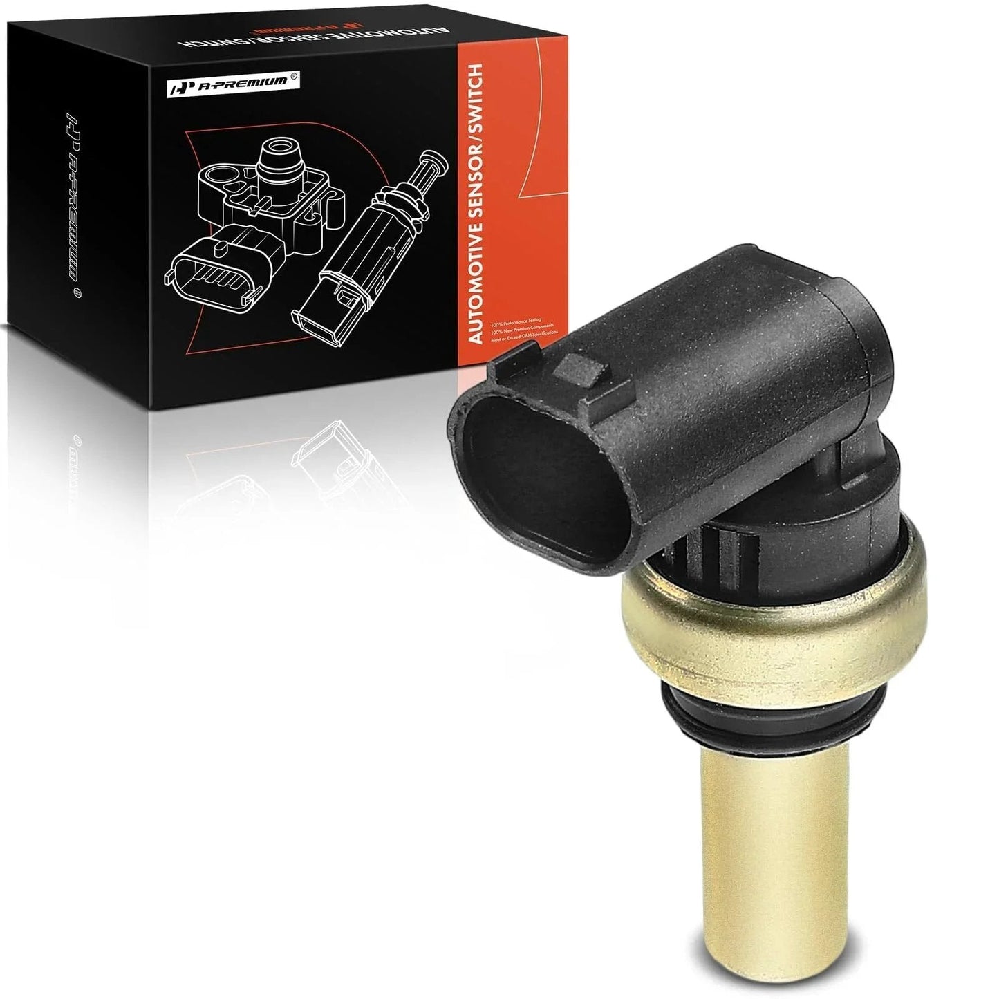 Direct Fit Drop In Coolant Temperature Sensor For Buick LaCrosse Regal Cadillac ATS CTS XTS Chevrolet Blazer Camaro Equinox Malibu Colorado Traverse GMC Acadia Canyon Terrain 2013 2020 Replacement OEM APremium with packaging