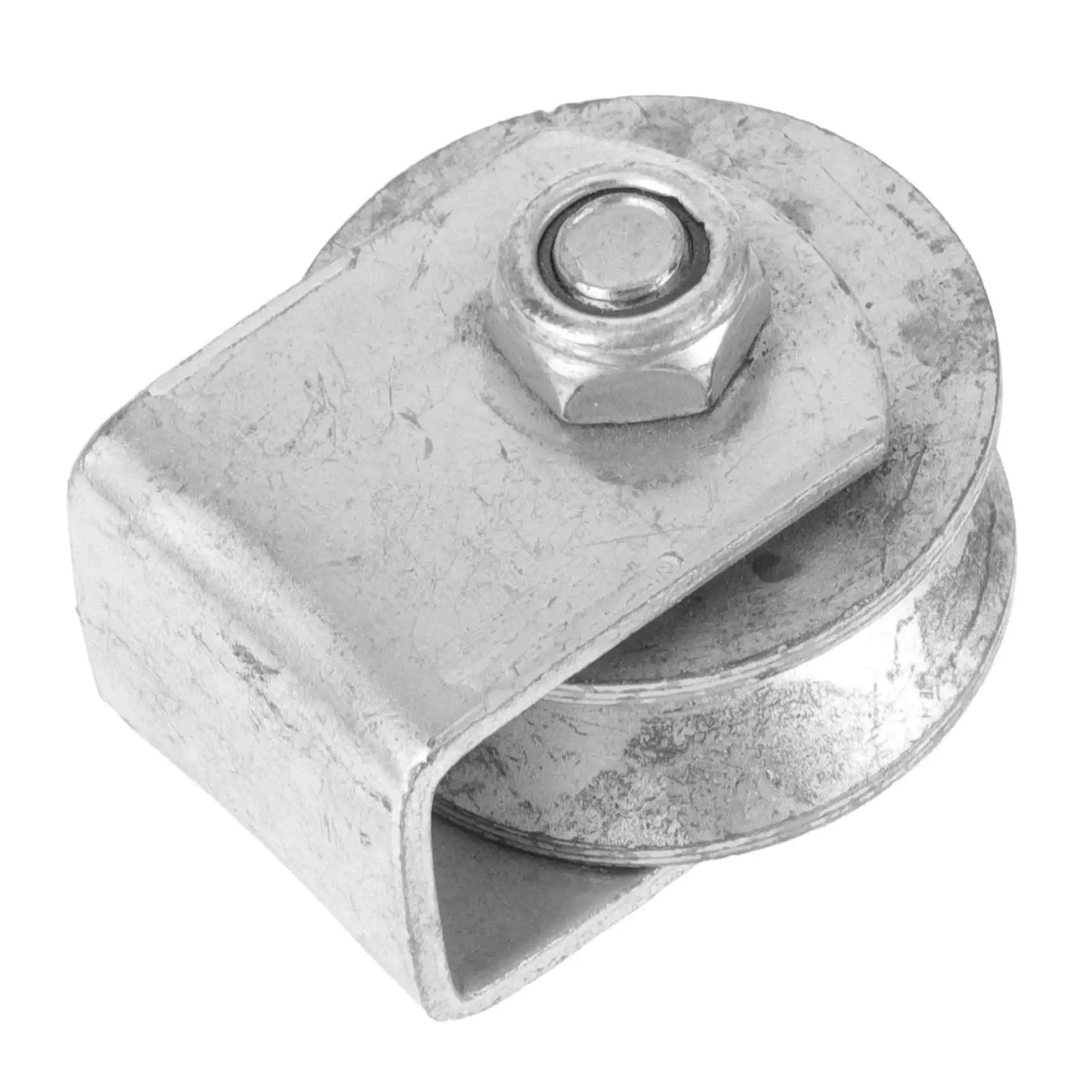 Industrial Cast Iron Groove Wheel Garage Door Roller For Caster Bracket With Embedded Steel Bearing